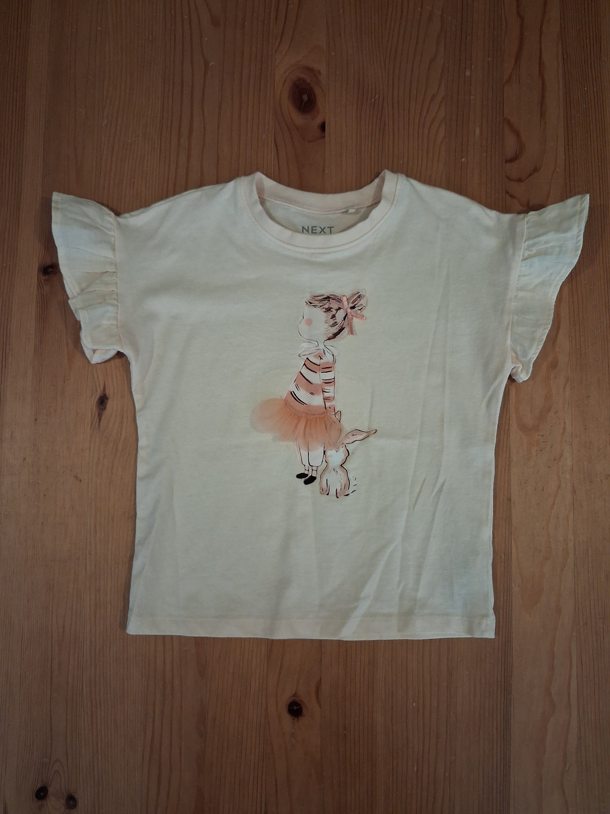 Rabbit & Tutu T-Shirt - Girls 3-4 years - Next