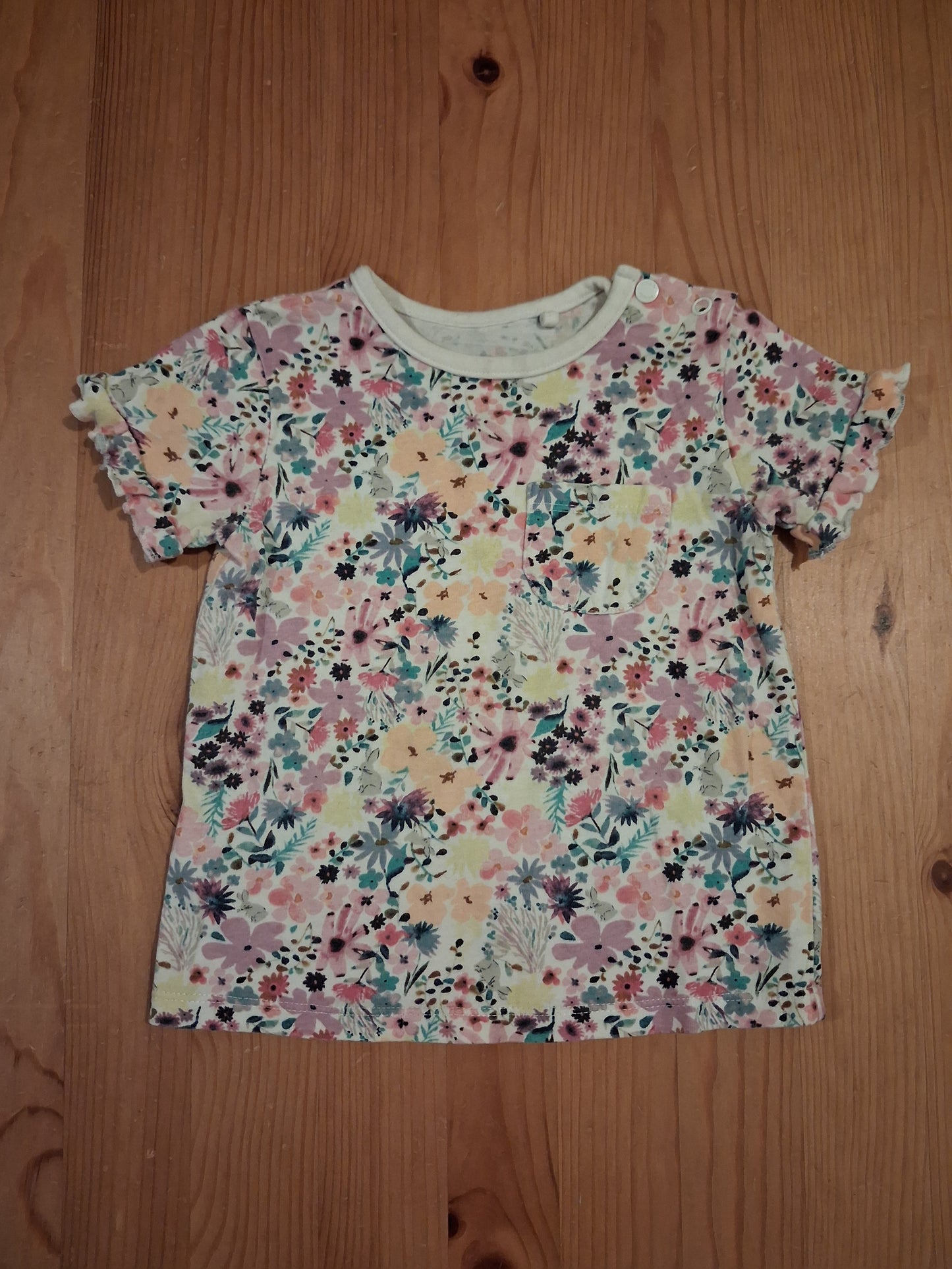 Flowers & Rabbits T-Shirt - Girls 12-18 months - TU