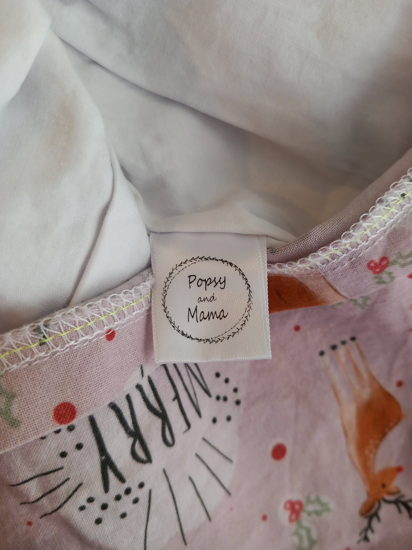 Handmade Lined Christmas Dress - Girls 3-4 years - Popsy & Mama