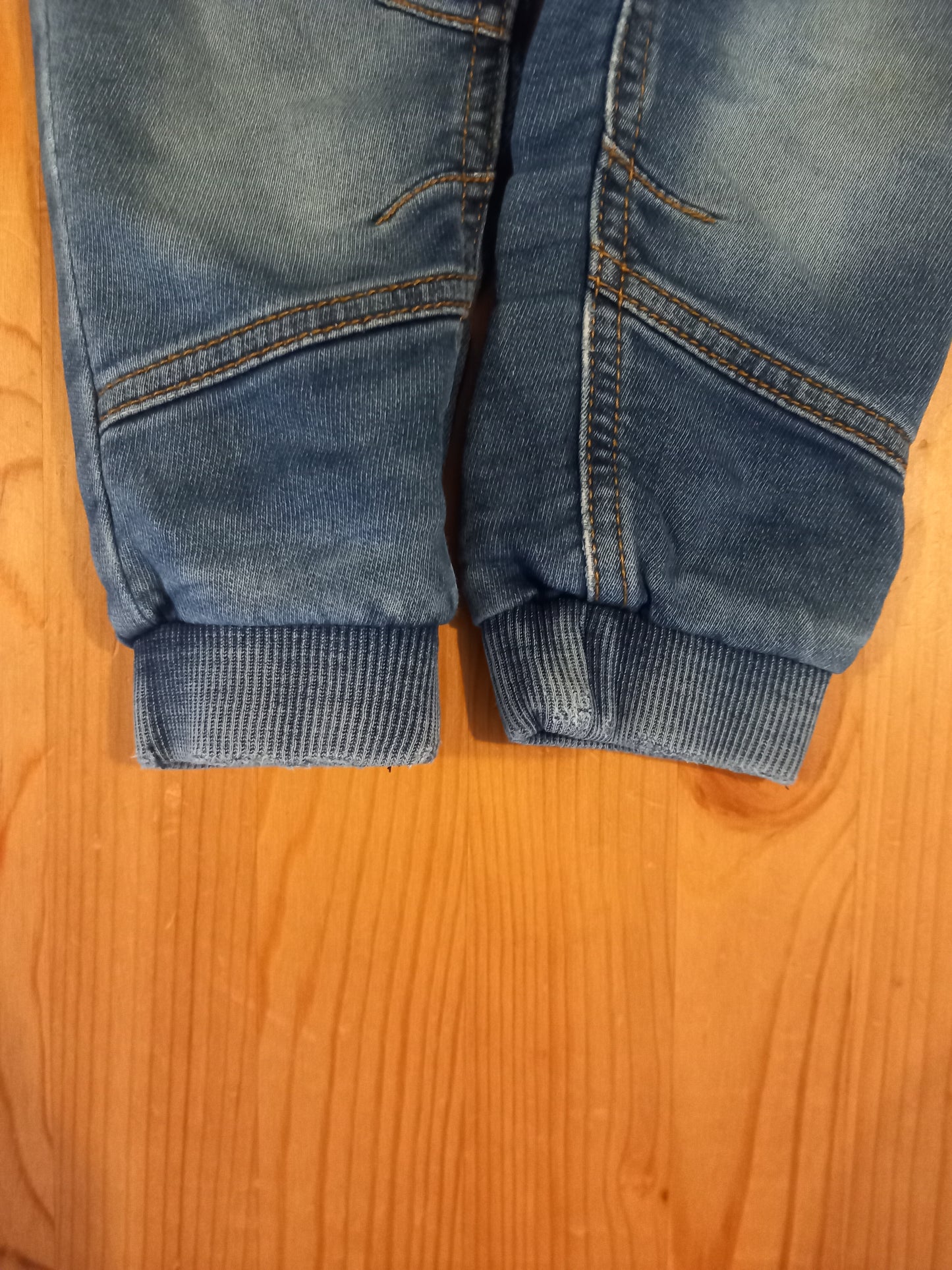 Distressed Look Jeans With Elasticated Waistband - Boys 12-18 months - Mothercare