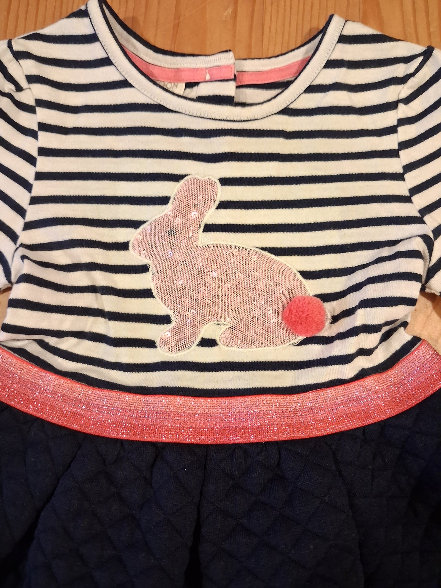 Sequined Rabbit Occasionwear Dress - Girls 6-12 months - Monsoon