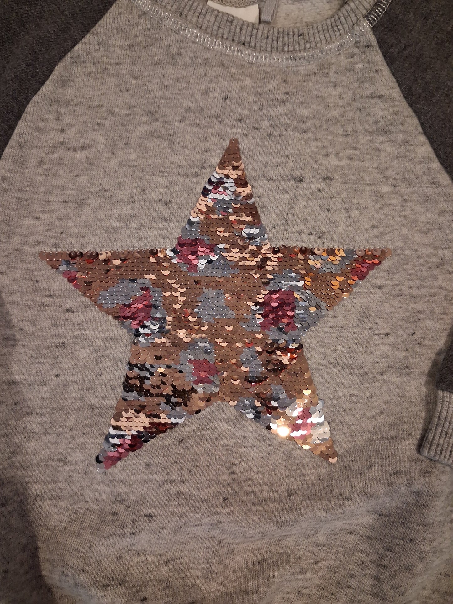 Grey Flip Sequin Sweatshirt - Girls 9-12 months - Next