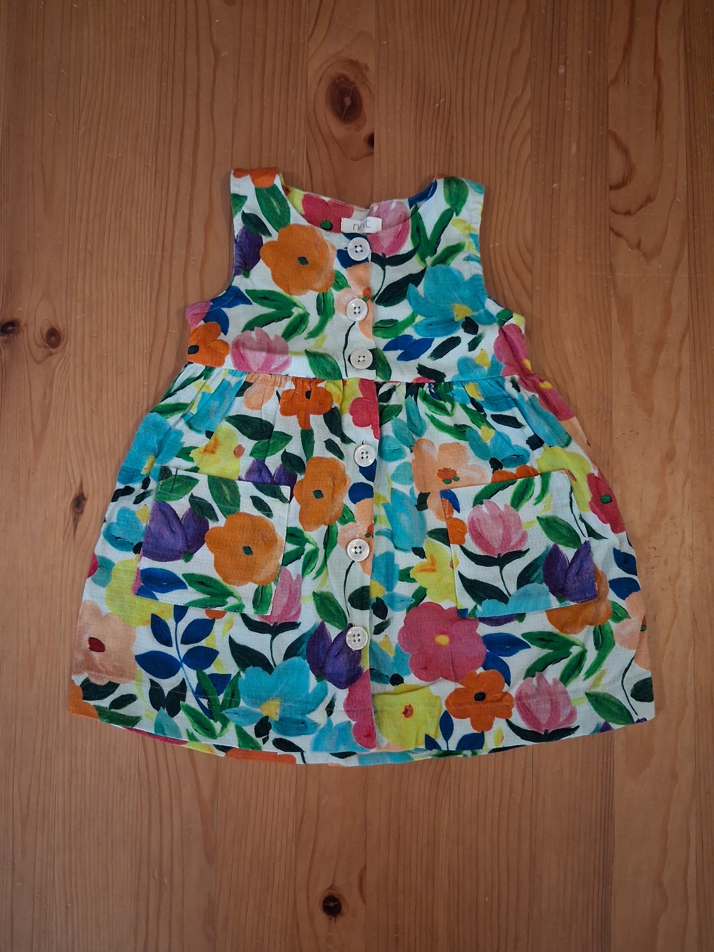 Colourful Floral Dress - Girls 6-9 months - Next