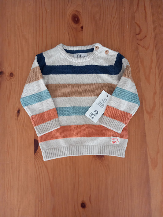 Striped Jumper (BNWT) - Boys 6-9 months - F&F