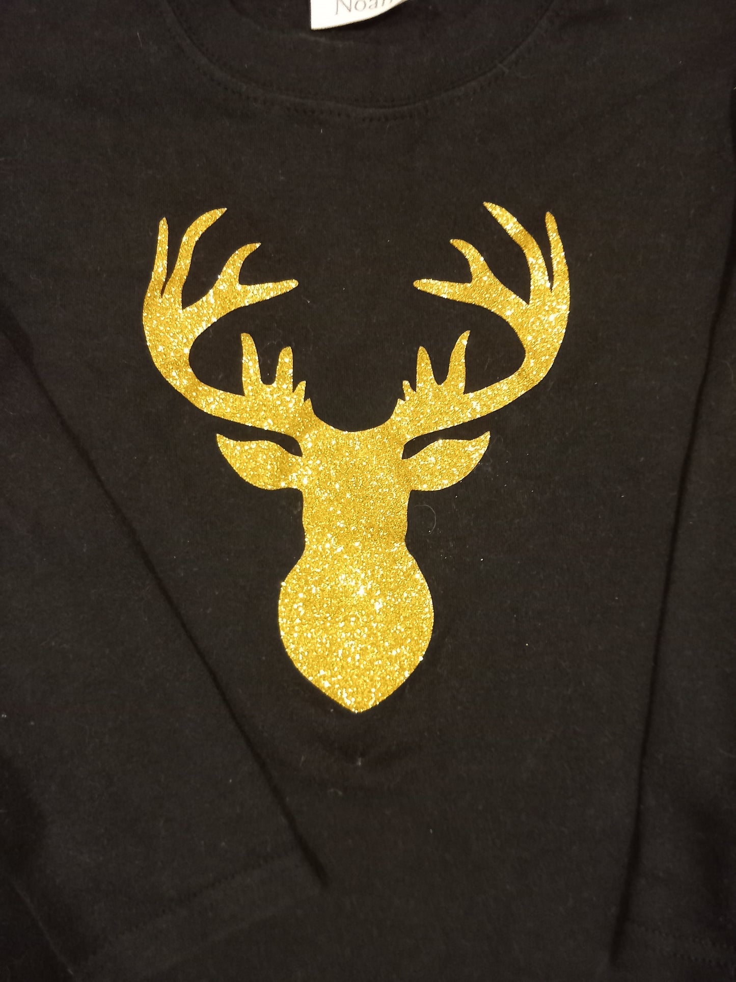 Glittery Reindeer Long Sleeve Top - Unisex 2-3 years - Fred & Noah