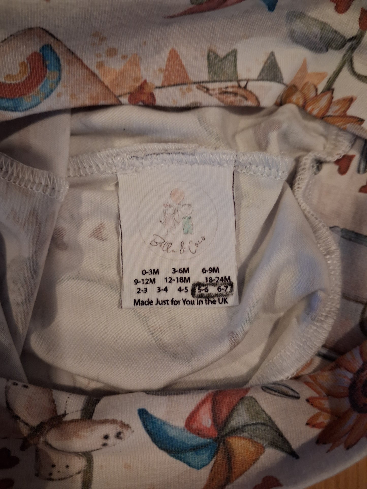 Handmade Garden Leggings - Girls 5-7 years - Bella & Coco