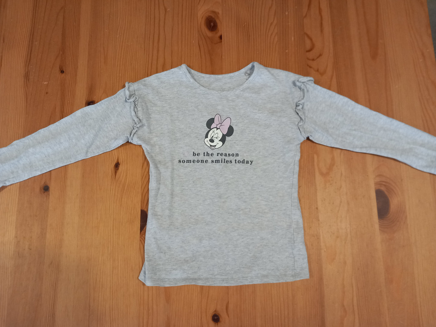 Grey Minnie Mouse Long Sleeve Top - Girls 4-5 years - George