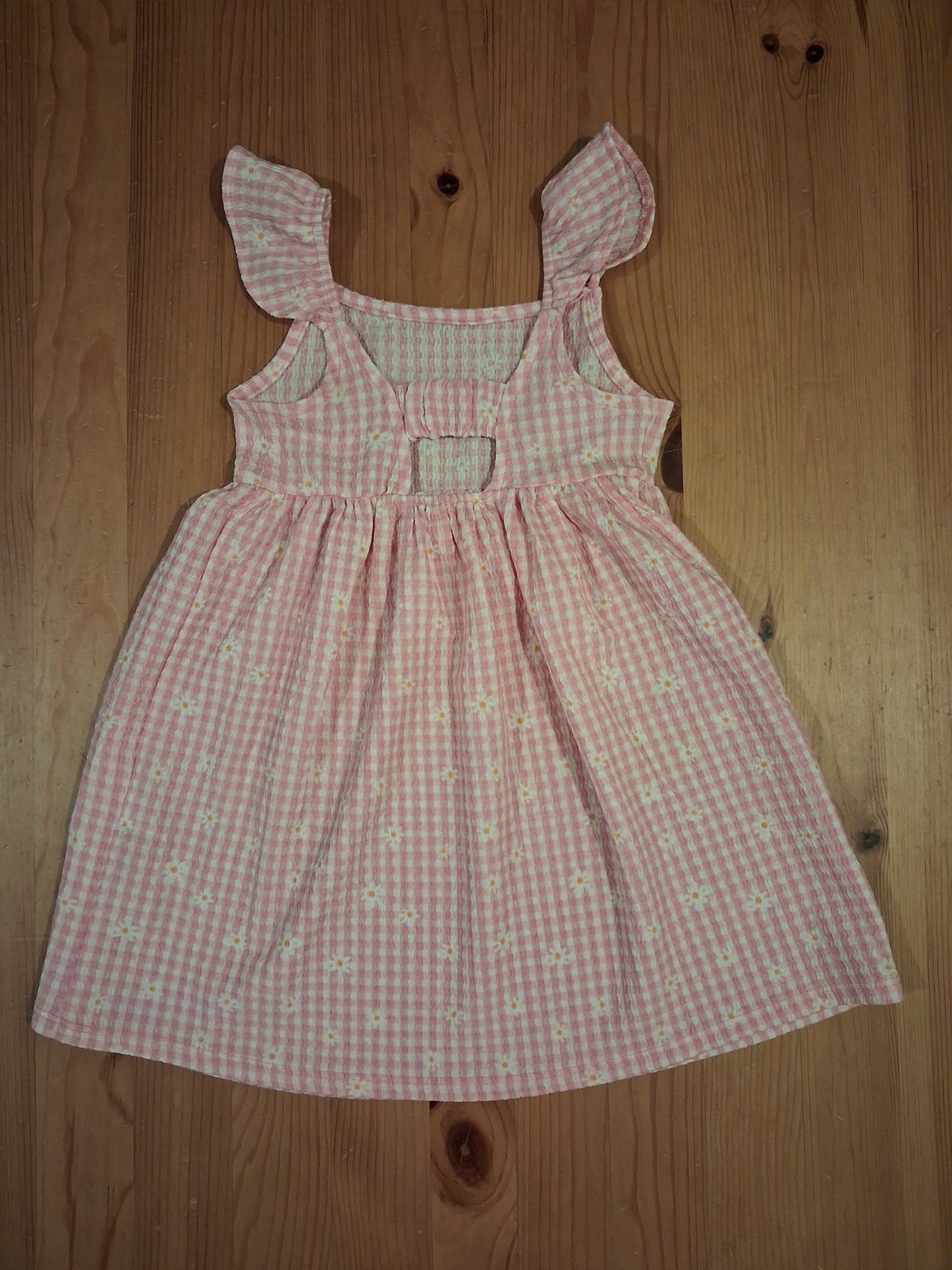 Pink Textured Flowers Dress - Girls 3-4 years - Primark