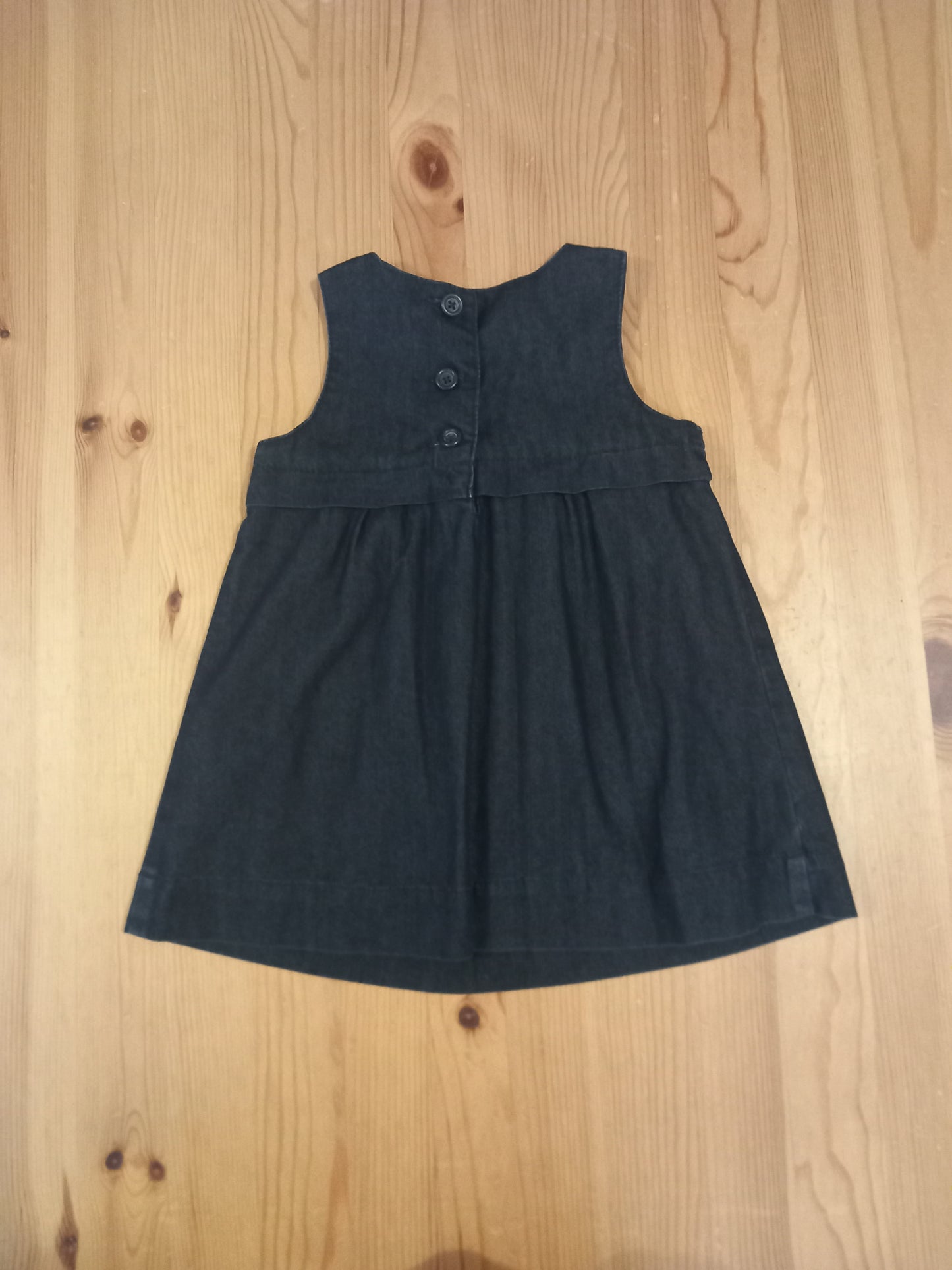 Lined Dark Denim Style Sleeveless Dress - Girls 18-24 months - Baby Gap