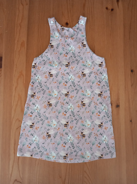 Handmade Bees Pinafore Dress - Girls 5-6 years - Little Pud & Toots