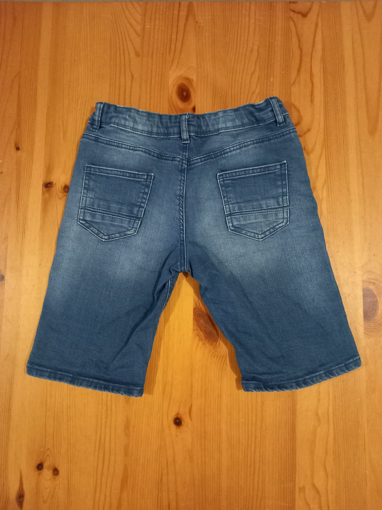 Distressed Look Denim Shorts With Adjustable Waistband - Boys 11-12 years - Primark