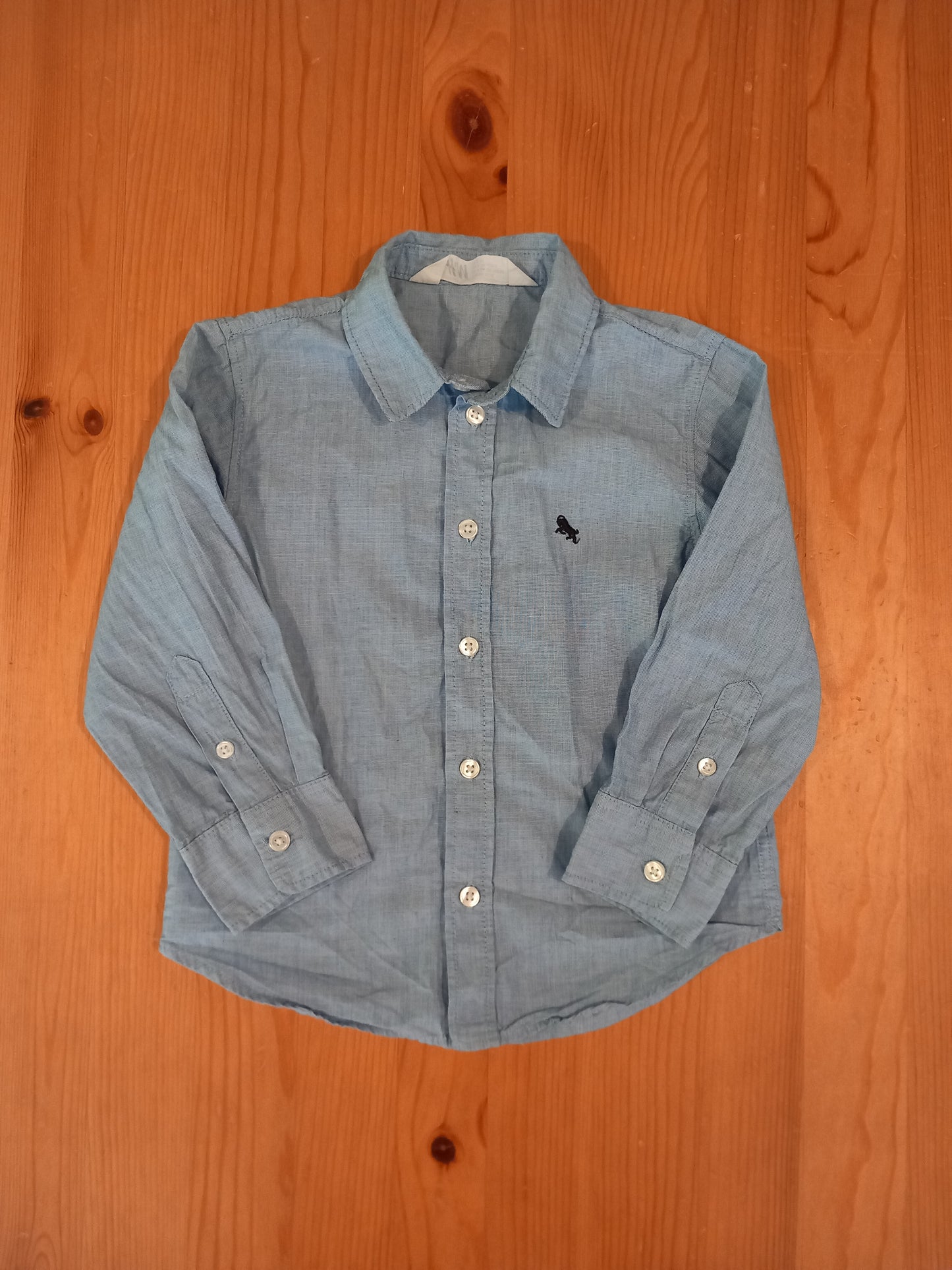 Blue Long Sleeve Shirt - Boys 2-3 years - H&M