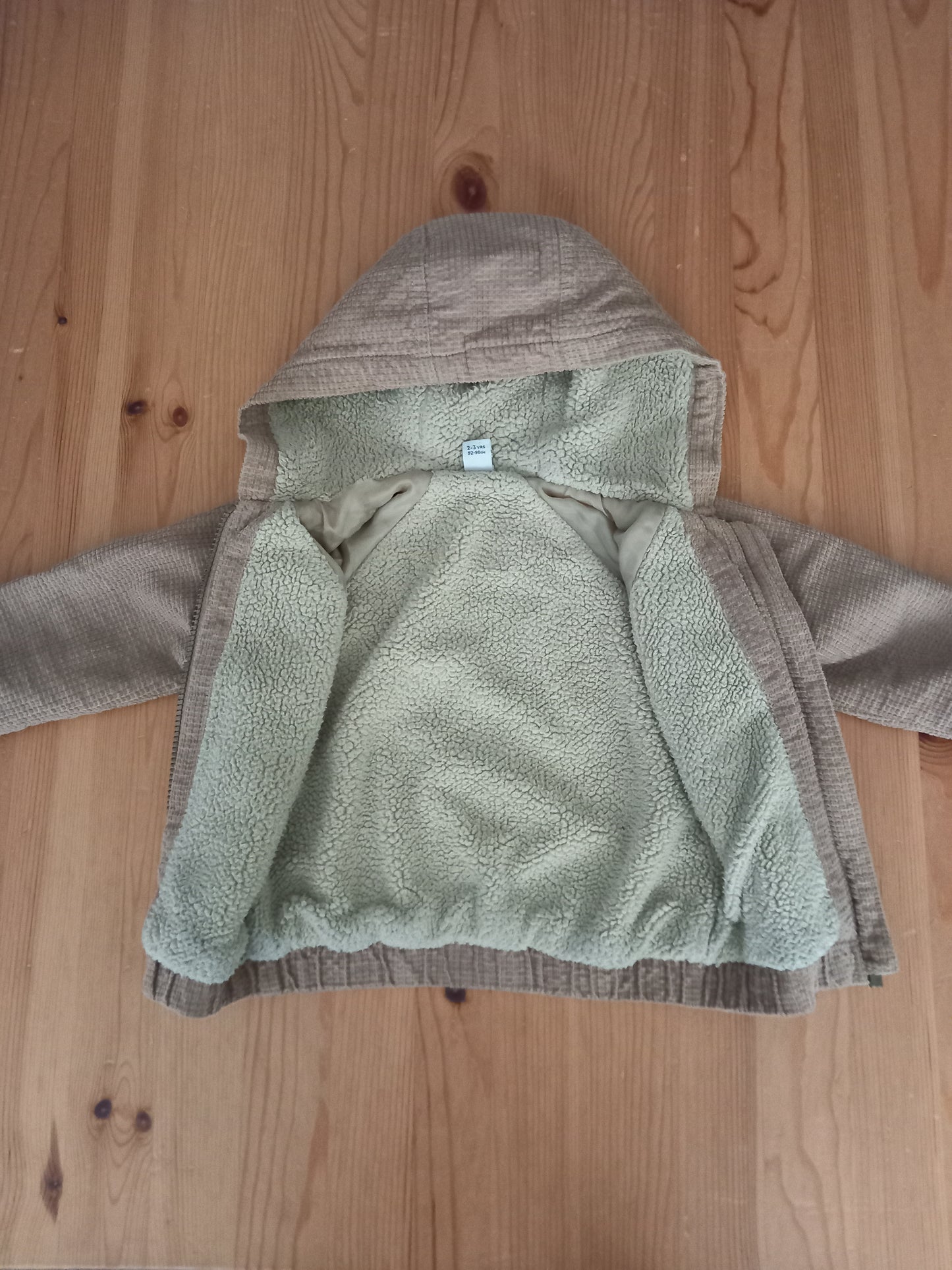 Light Brown Fabric Jacket - Boys 2-3 years - TU