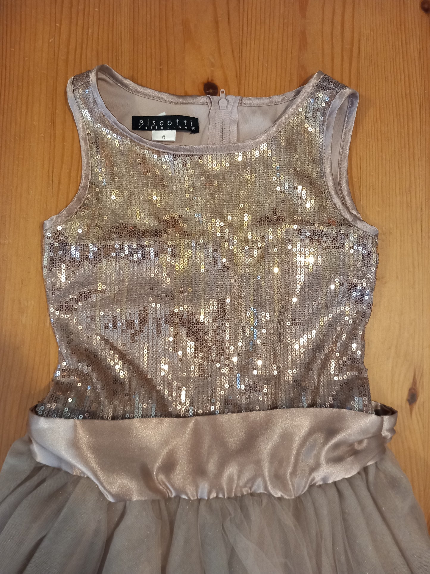 Sequined Lined Tutu Style Dress - Girls 6 years - Biscotti Collezioni