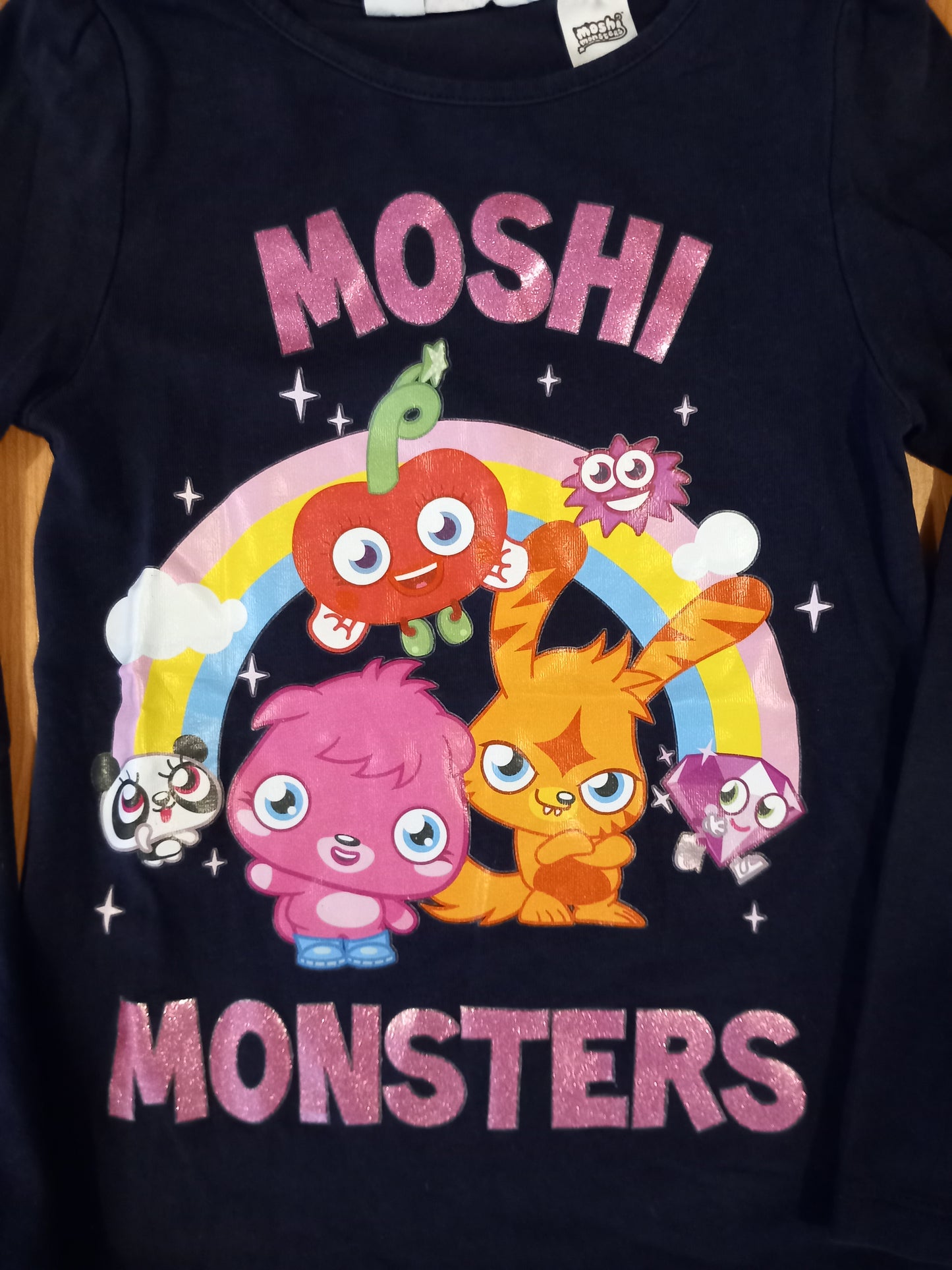 Navy Moshi Monsters Long Sleeve Top - Girls 4-6 years - H&M