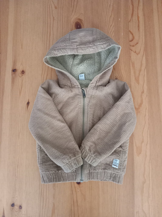 Light Brown Fabric Jacket - Boys 2-3 years - TU