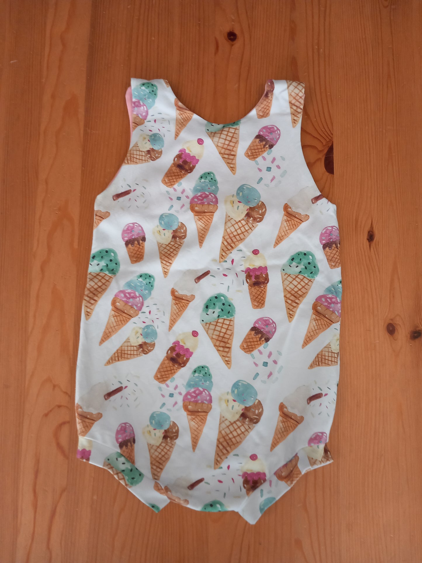 Handmade Ice Creams Romper - Girls 3-4 years - Little J Clothing