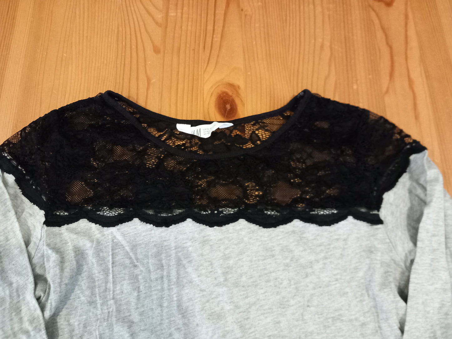 Grey & Black Long Sleeve Top - Girls 14 years+ - H&M
