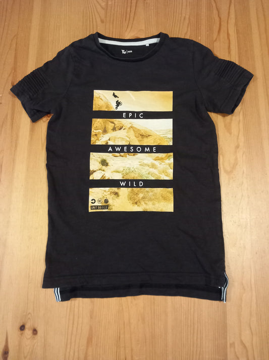 Black 'Epic Awesome Wild' T-Shirt - Boys 10 years - TU