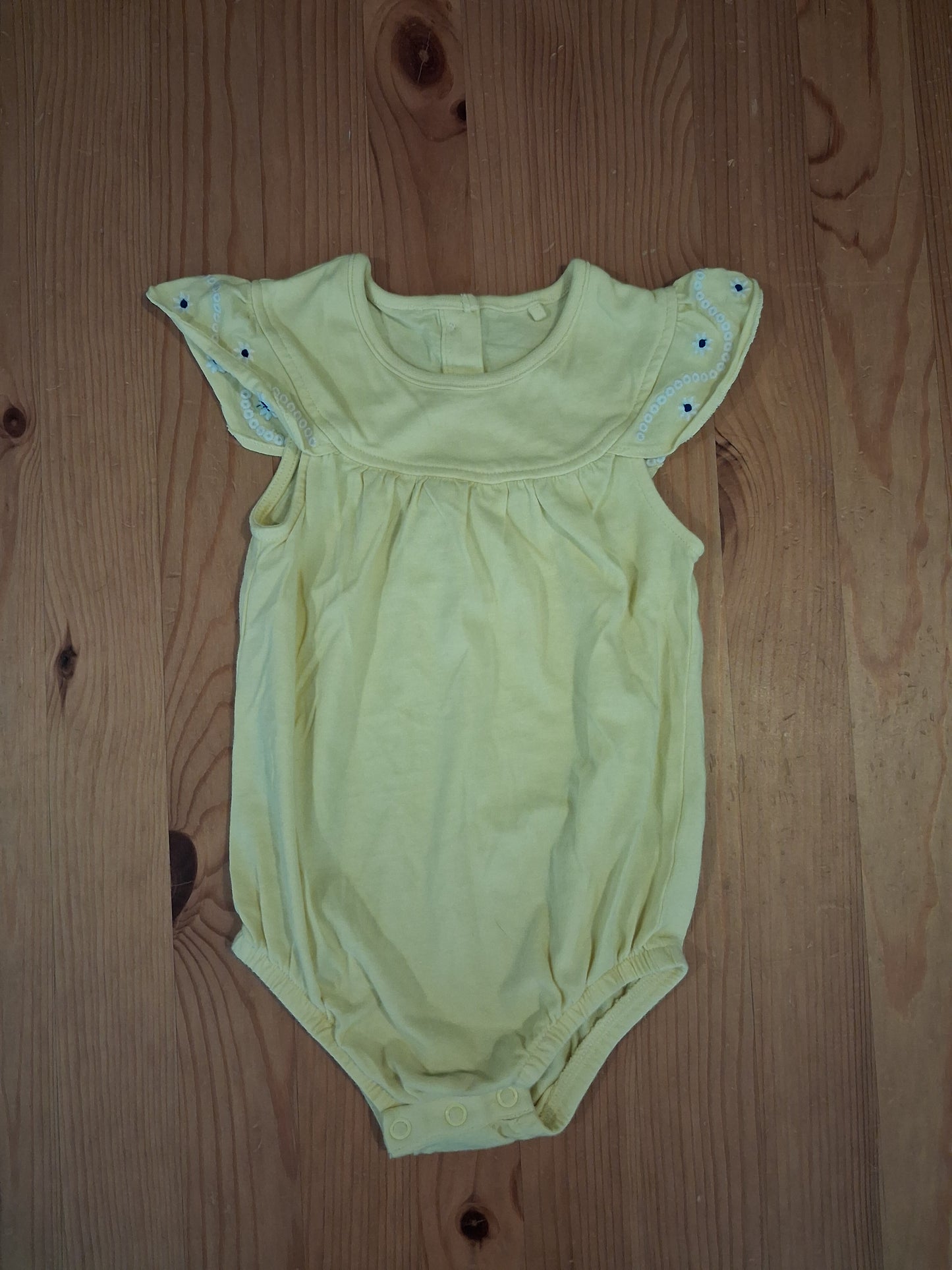 Yellow Romper With Feature Sleeves - Girls 12-18 months - TU