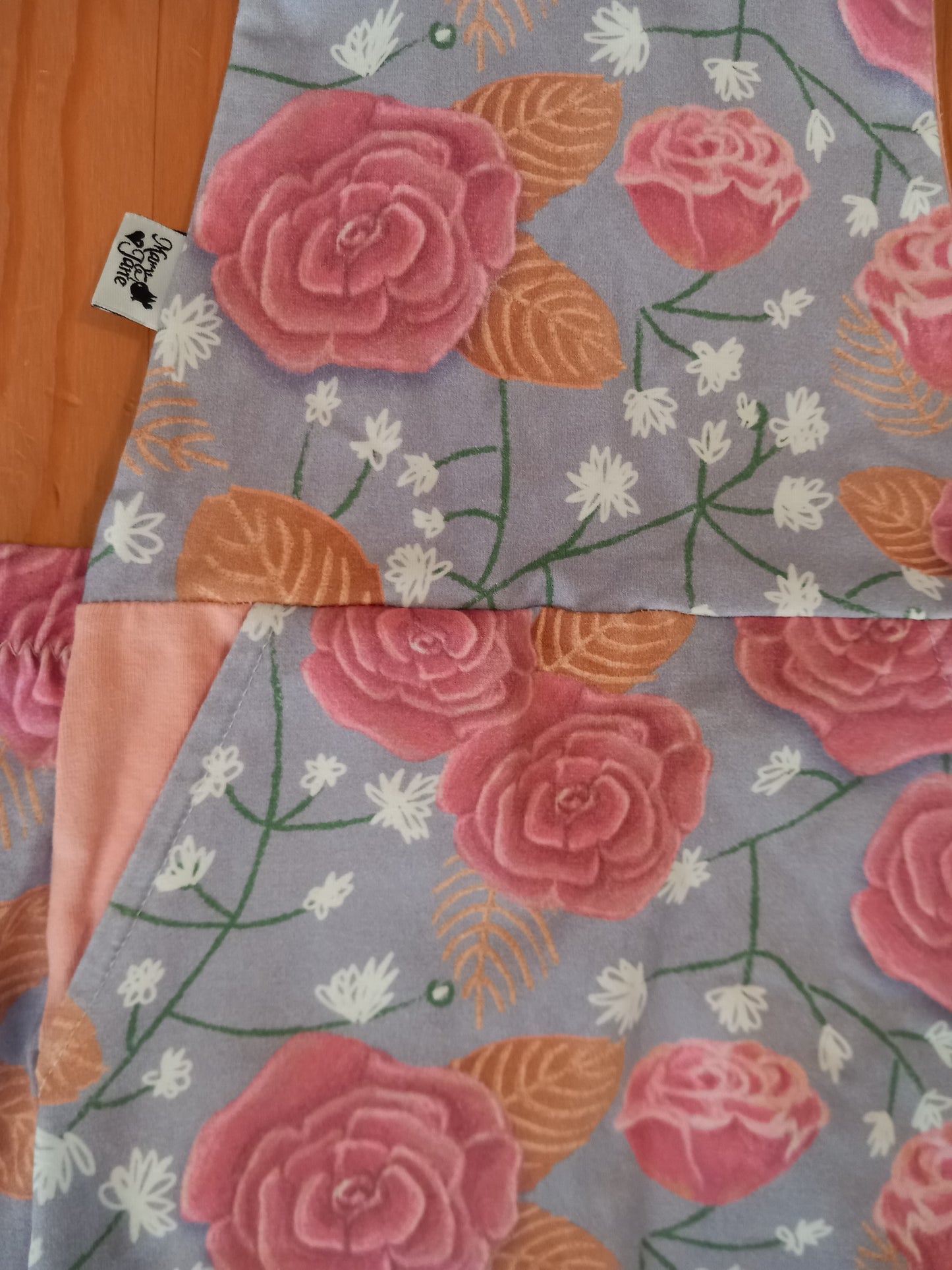 Handmade Flowers Pinafore Dress - Girls 4-5 years - Mary-Jane Handmade Children's Clothes