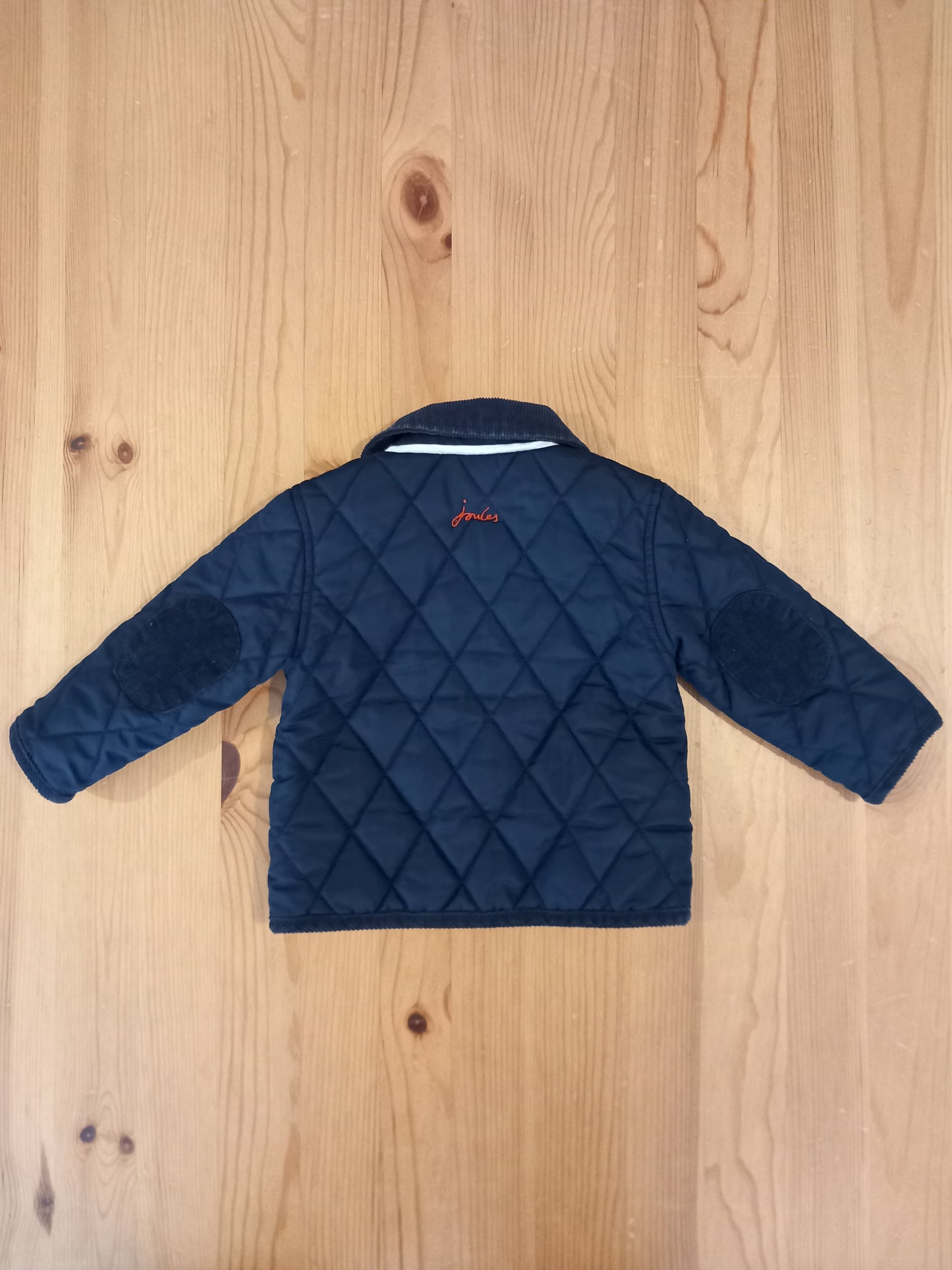 Navy Quilted Jacket - Unisex 3-6 months - Joules