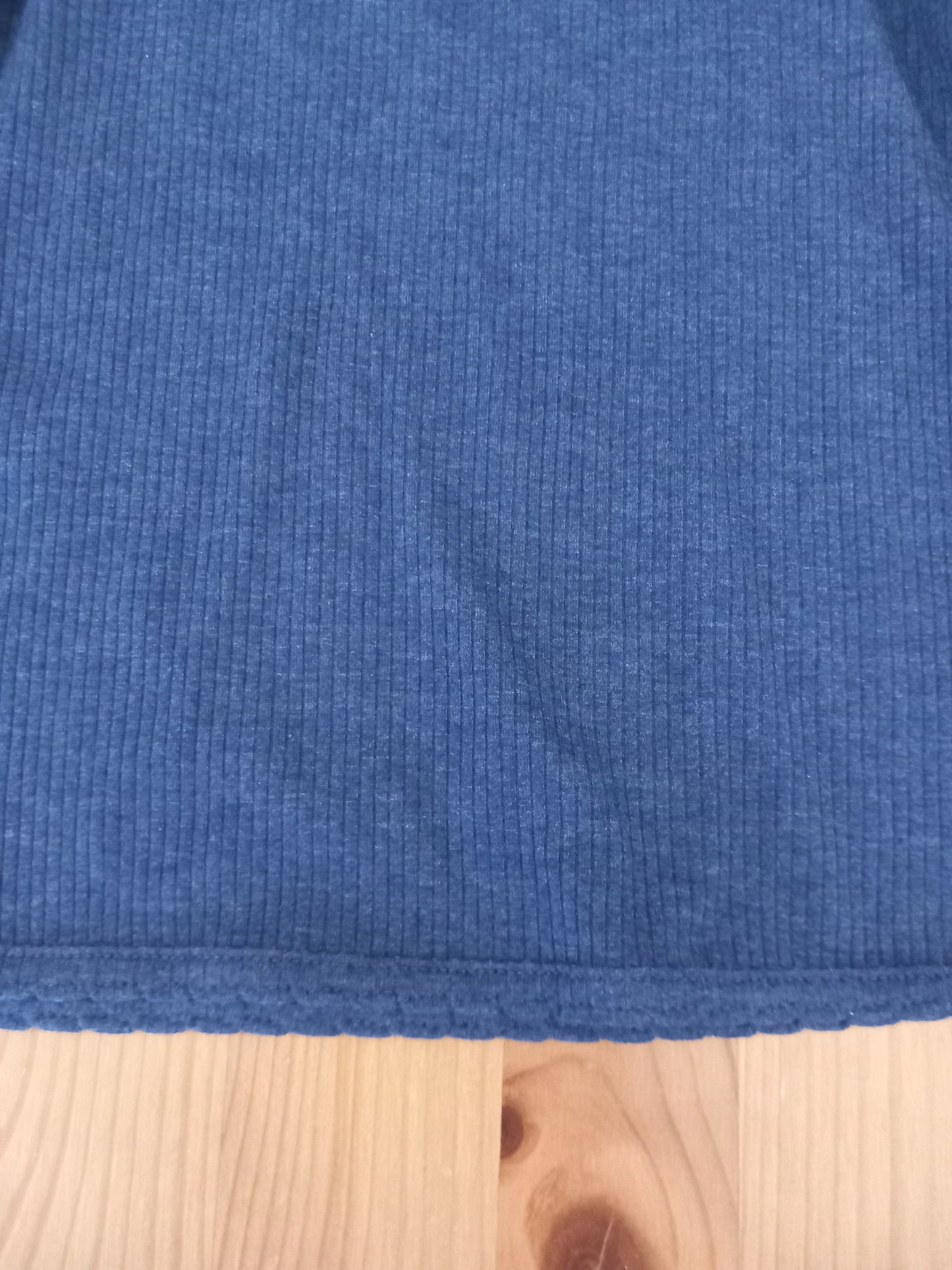 Blue Ribbed Rollneck Top (BNWT) - Girls 4-5 years - TU