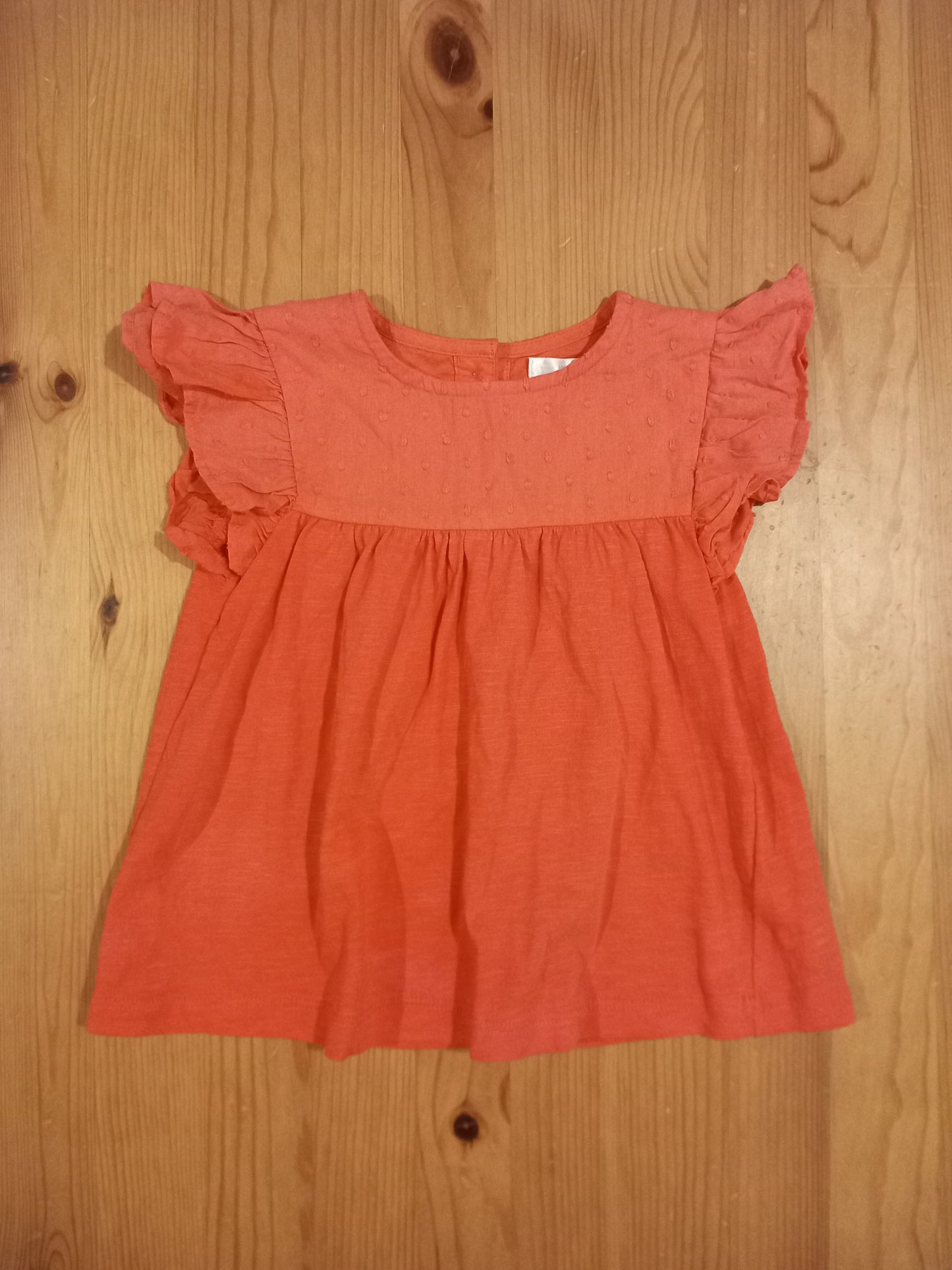 Pink Button Back Top - Girls 4-5 years - M&Co