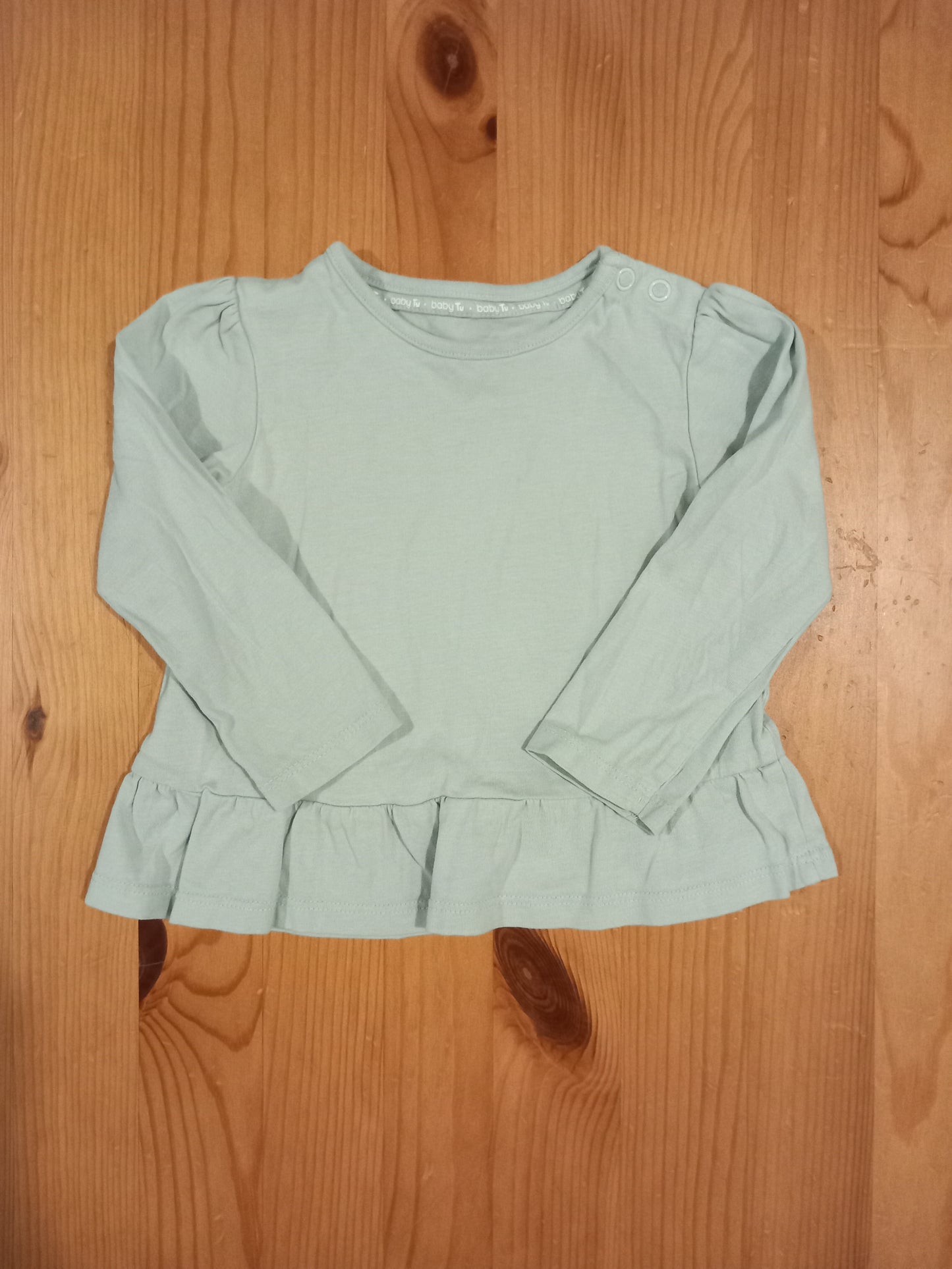 3 x Long Sleeve Tops - Girls 6-9 months - TU