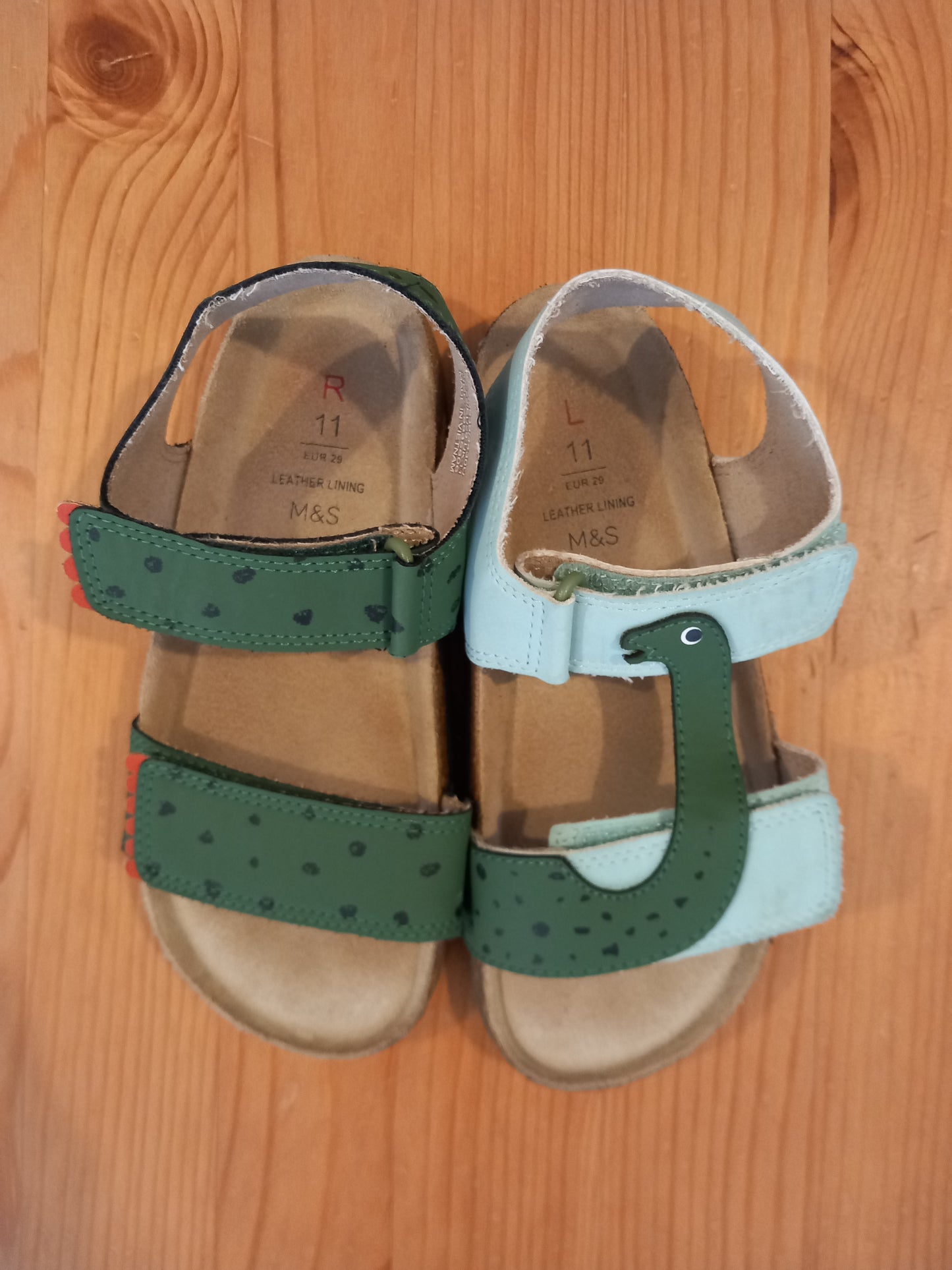 Dinosaur Sandals - Boys Size 11 - M&S