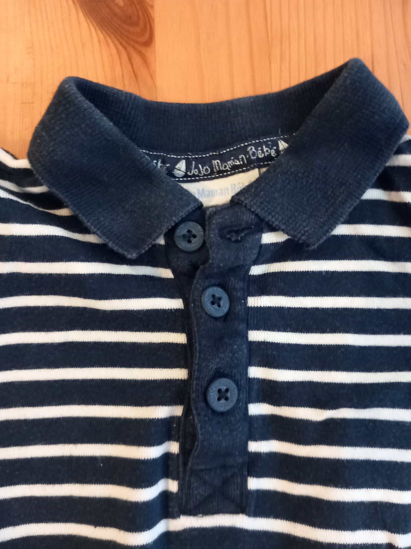Shorts Dungarees & Striped Polo Shirt Style Bodysuit Set - Boys 0-3 months - JoJo Maman Bébé