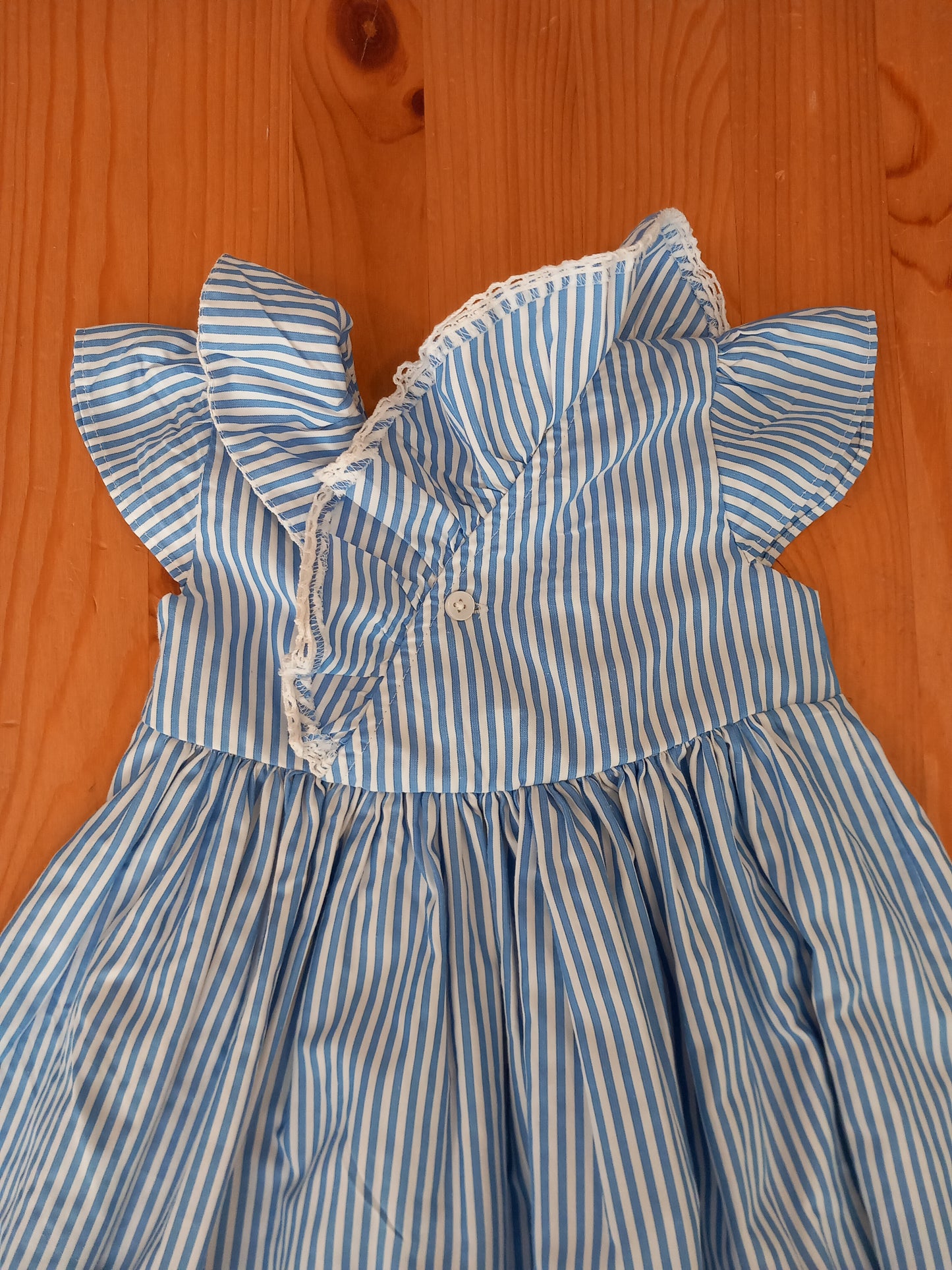 Striped Bow Front Dress - Girls 9-12 months - TU