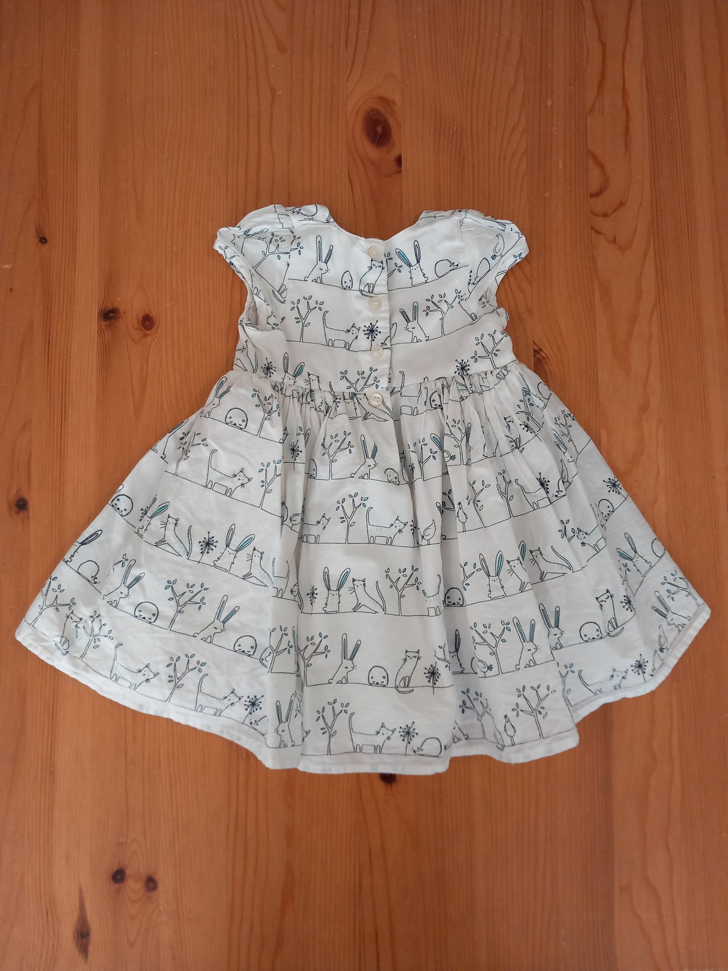 Lined Animals Dress - Girls 9-12 months - Next