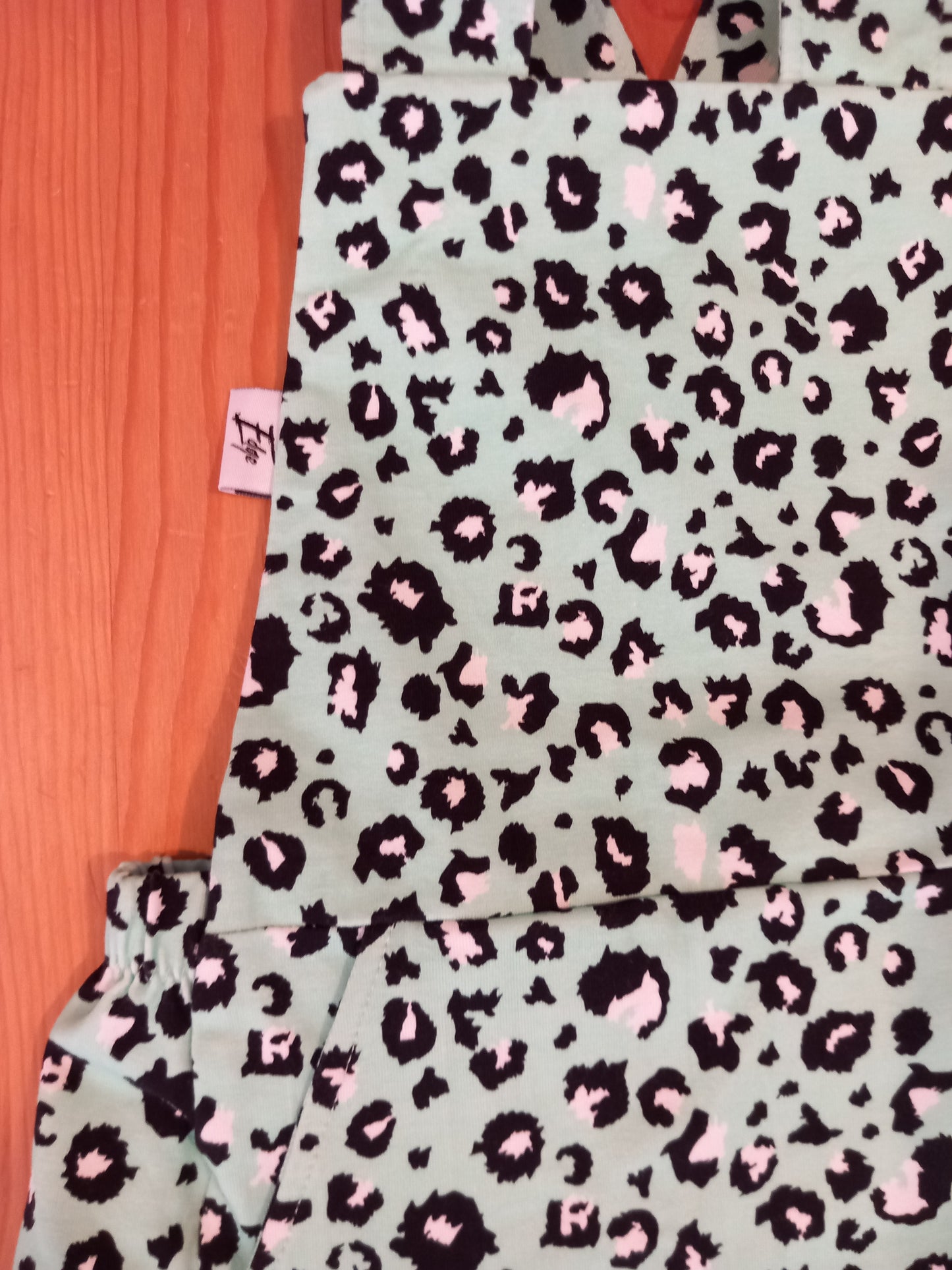 Handmade Animal Print Pinafore Dress - Girls 3-4 years - Mary-Jane Handmade Children's Clothes