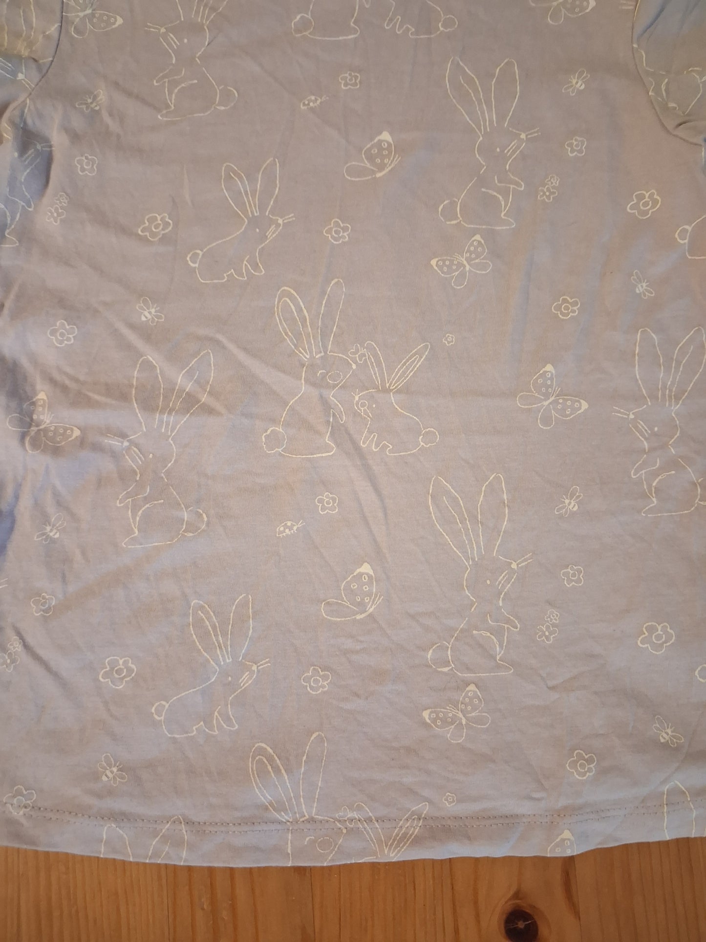 Light Purple Rabbits & Butterflies T-Shirt - Girls 6-7 years - TU