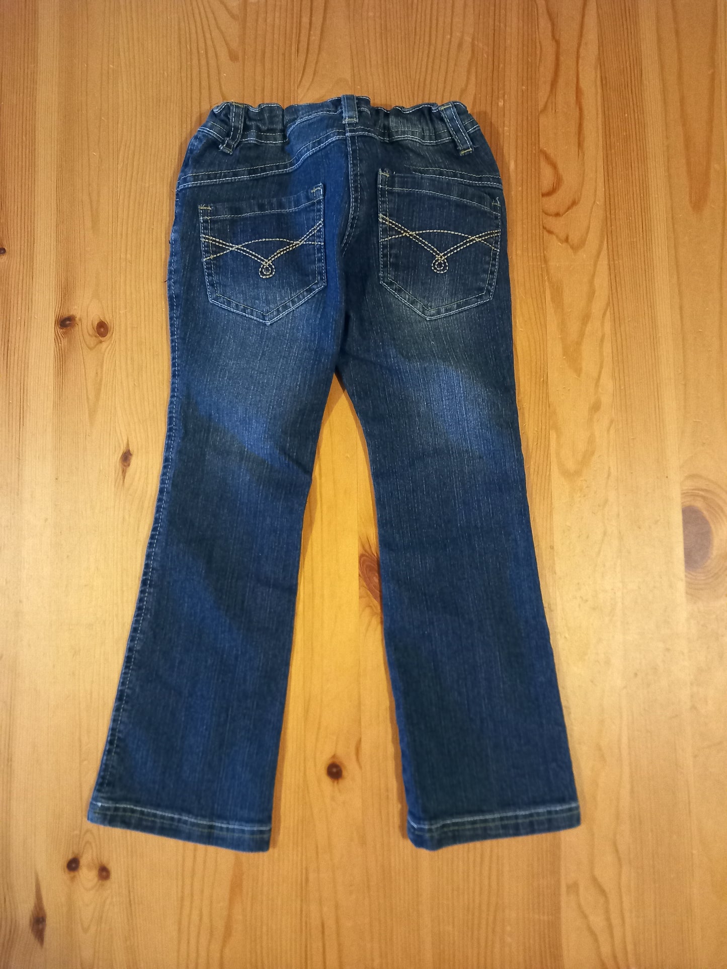 Button Detail Jeans With Adjustable Waistband - Girls 4-5 years - Primark