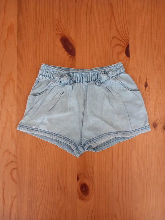 Light Denim Shorts With Elasticated Waistband - Girls 18-24 months - F&F