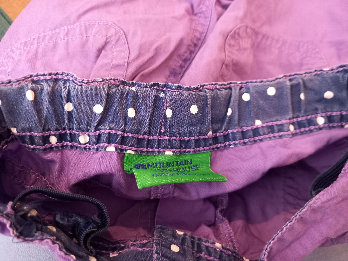 Purple Shorts With Adjustable Waistband - Girls 5-6 years - Mountain Warehouse