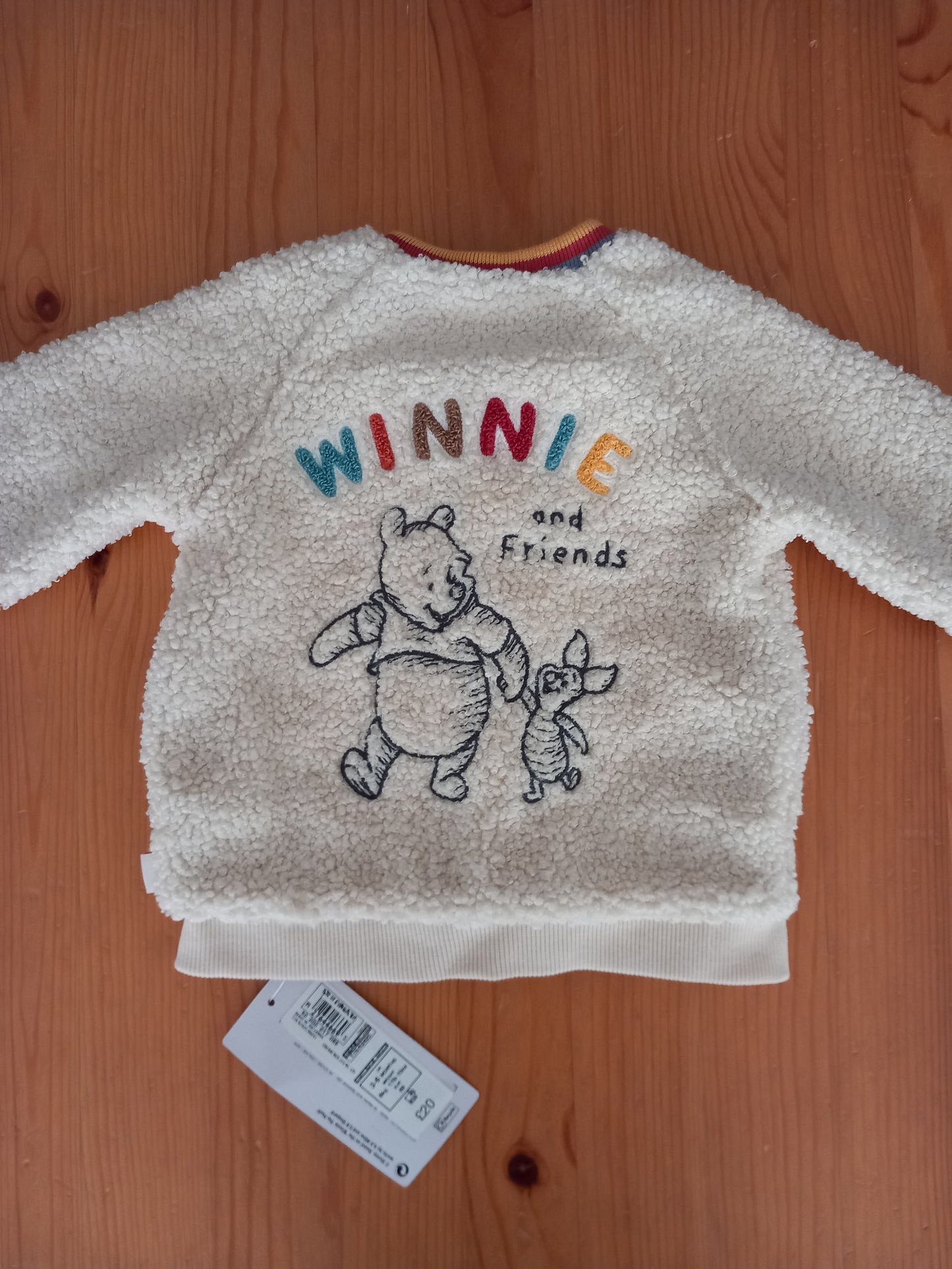 Winnie The Pooh Furry Jacket (BNWT) - Unisex 3-6 months - M&S
