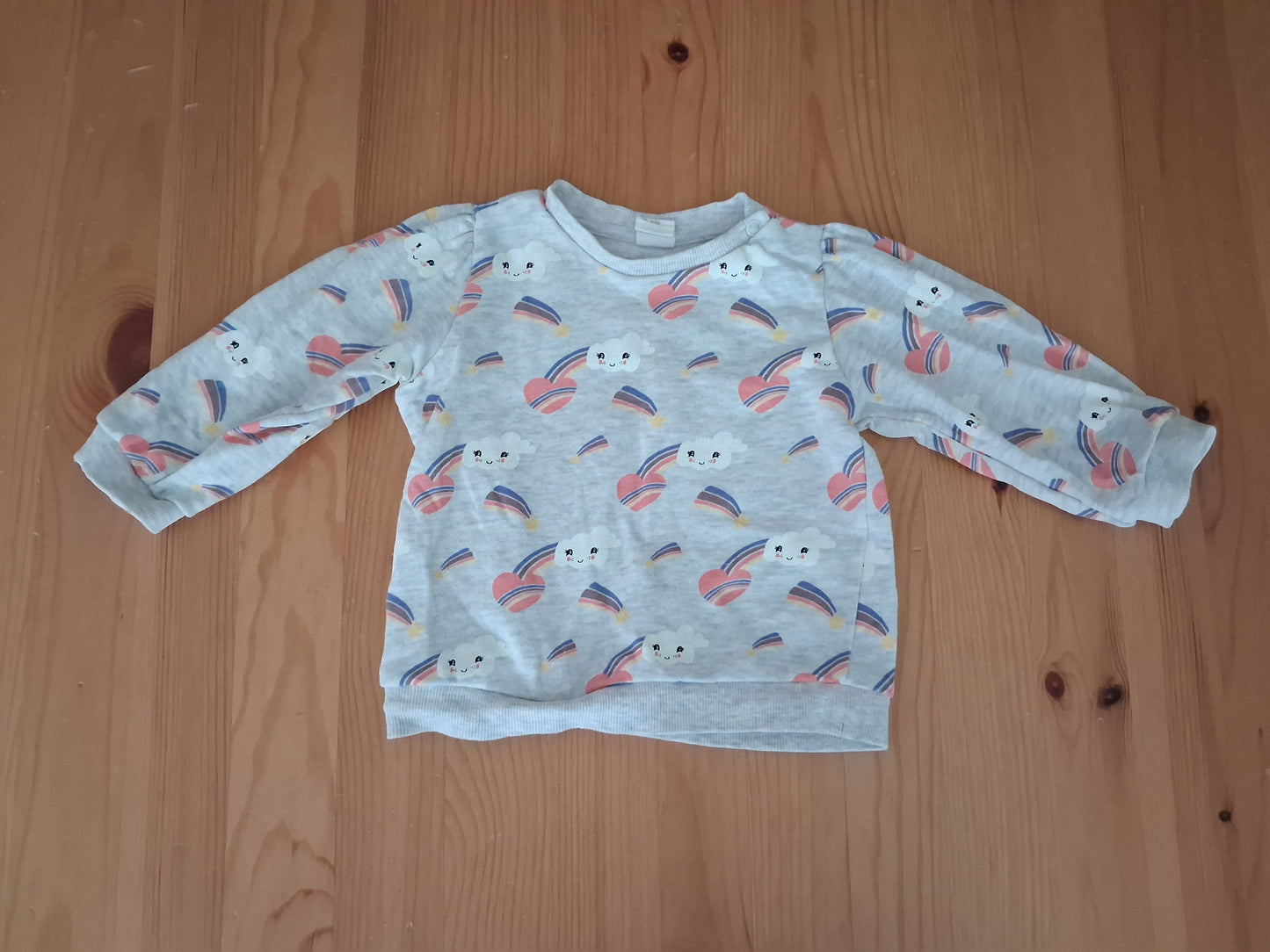 Rainbows & Hearts Lightweight Sweatshirt & Leggings Set - Girls 6-9 months - H&M