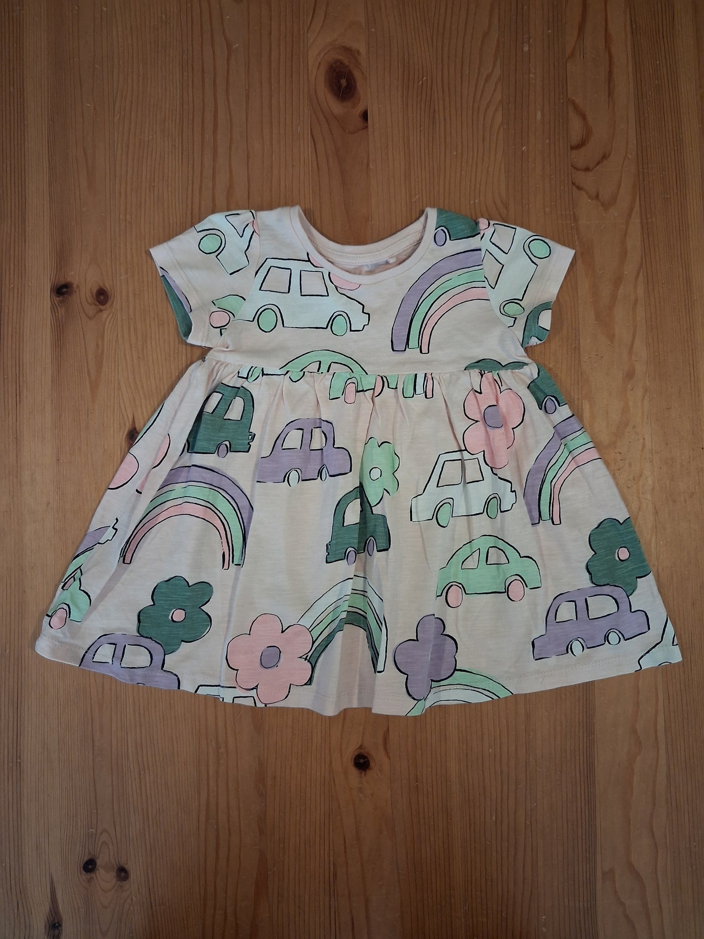 Cars & Rainbows Dress - Girls 6-9 months - Next