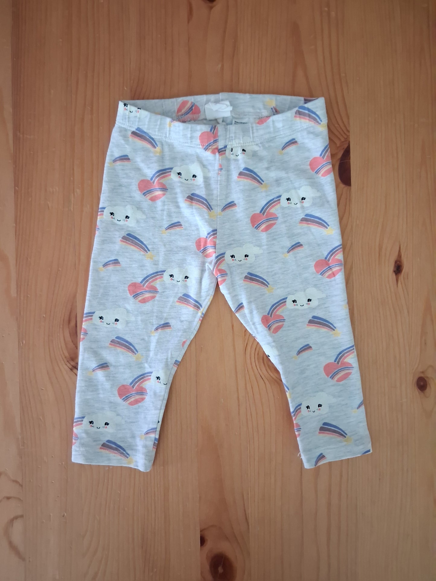 Rainbows & Hearts Lightweight Sweatshirt & Leggings Set - Girls 6-9 months - H&M