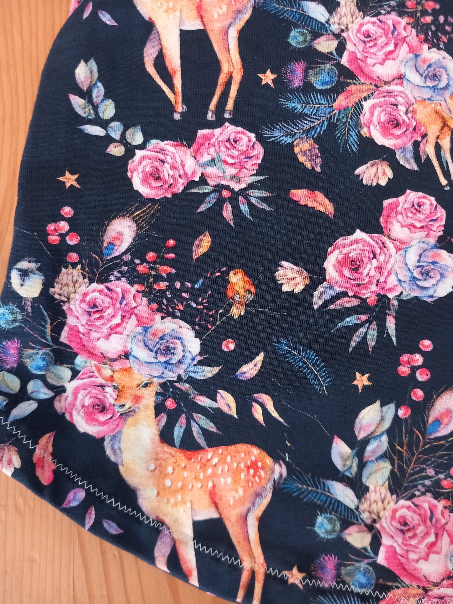 Handmade Deer & Flowers Bow Back Top - Girls 3-4 years - Bebè Collection