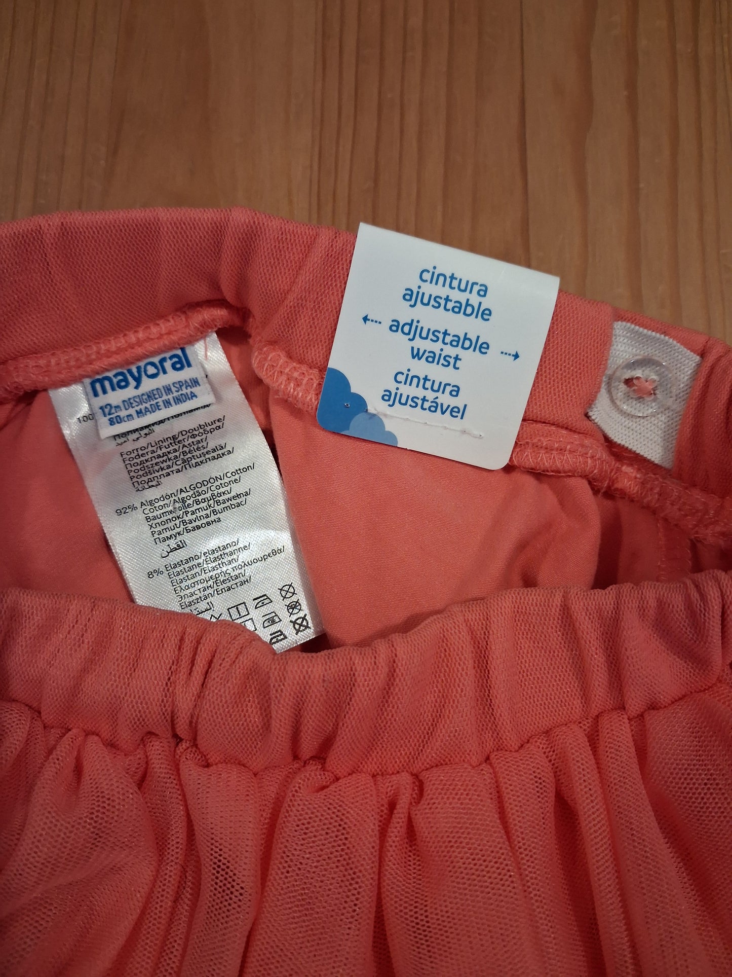 Lined Pink Tutu - Girls 12 months - Mayoral