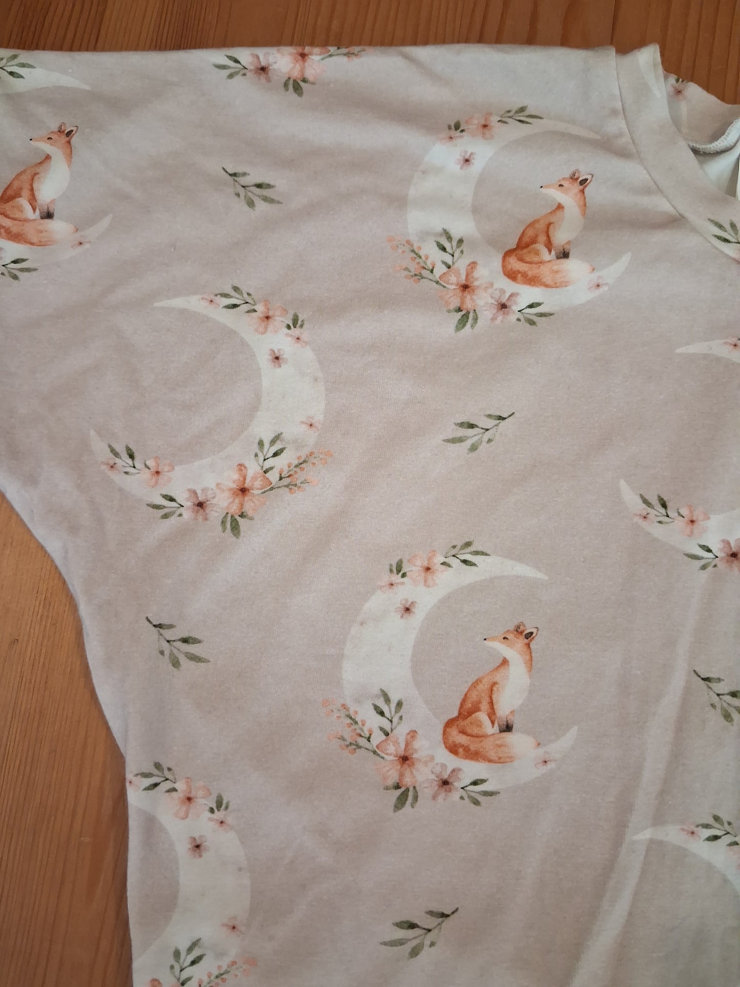 Handmade Foxes & Moons Top - Girls 4-5 years - With Love, Ellie