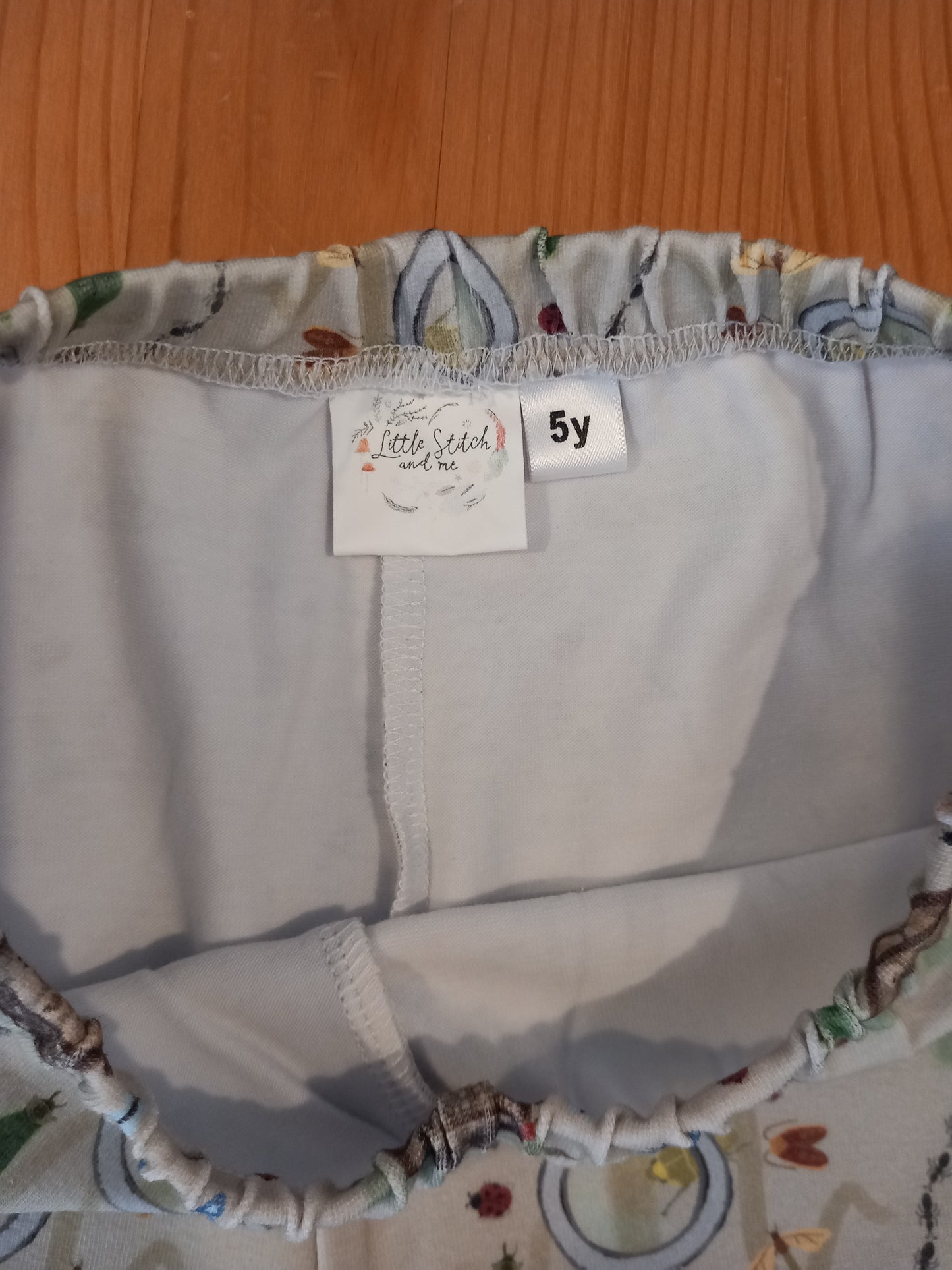 Handmade Bug Hunting Leggings - Girls 5 years - Little Stitch & Me