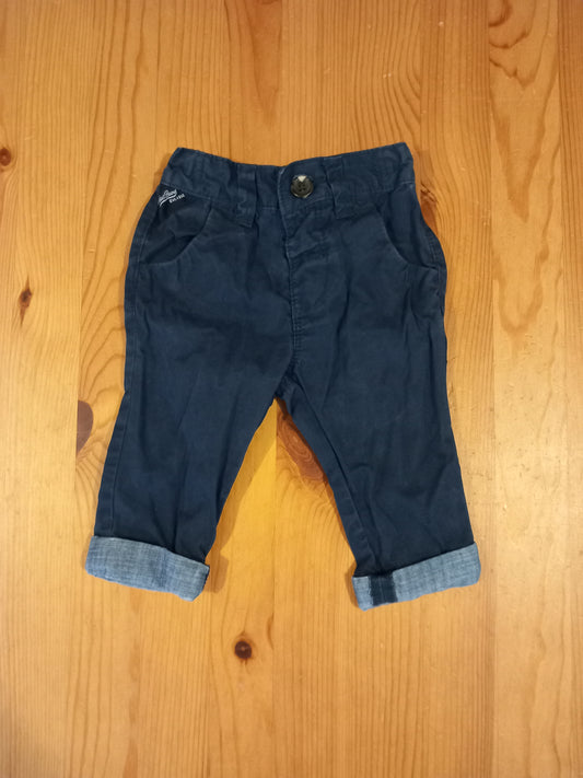 Navy Chino Style Trousers - Boys 3-6 months - Next