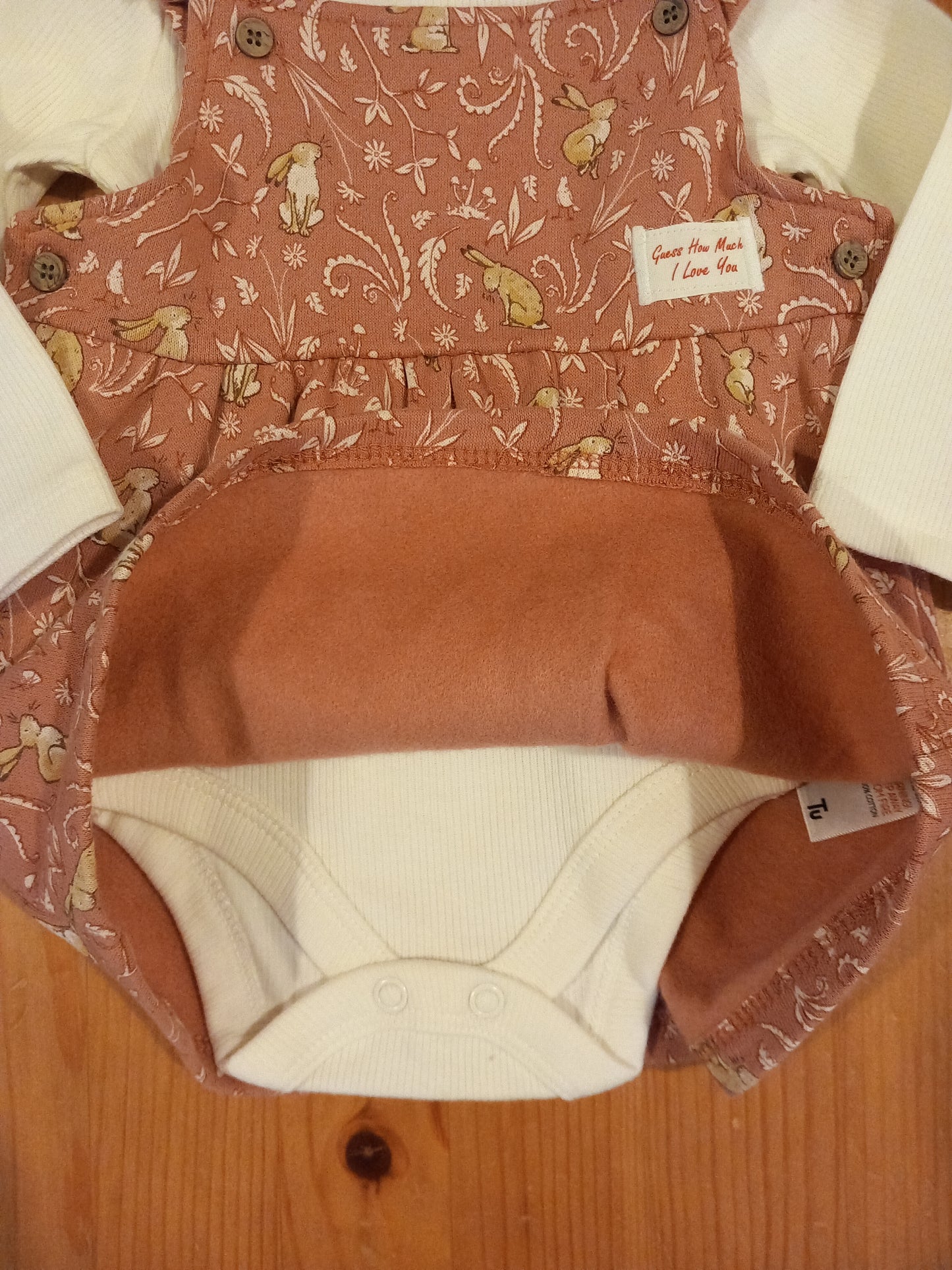 Guess How Much I Love You Dress, Bodysuit & Tights Set (BNWT) - Girls 3-6 months - TU