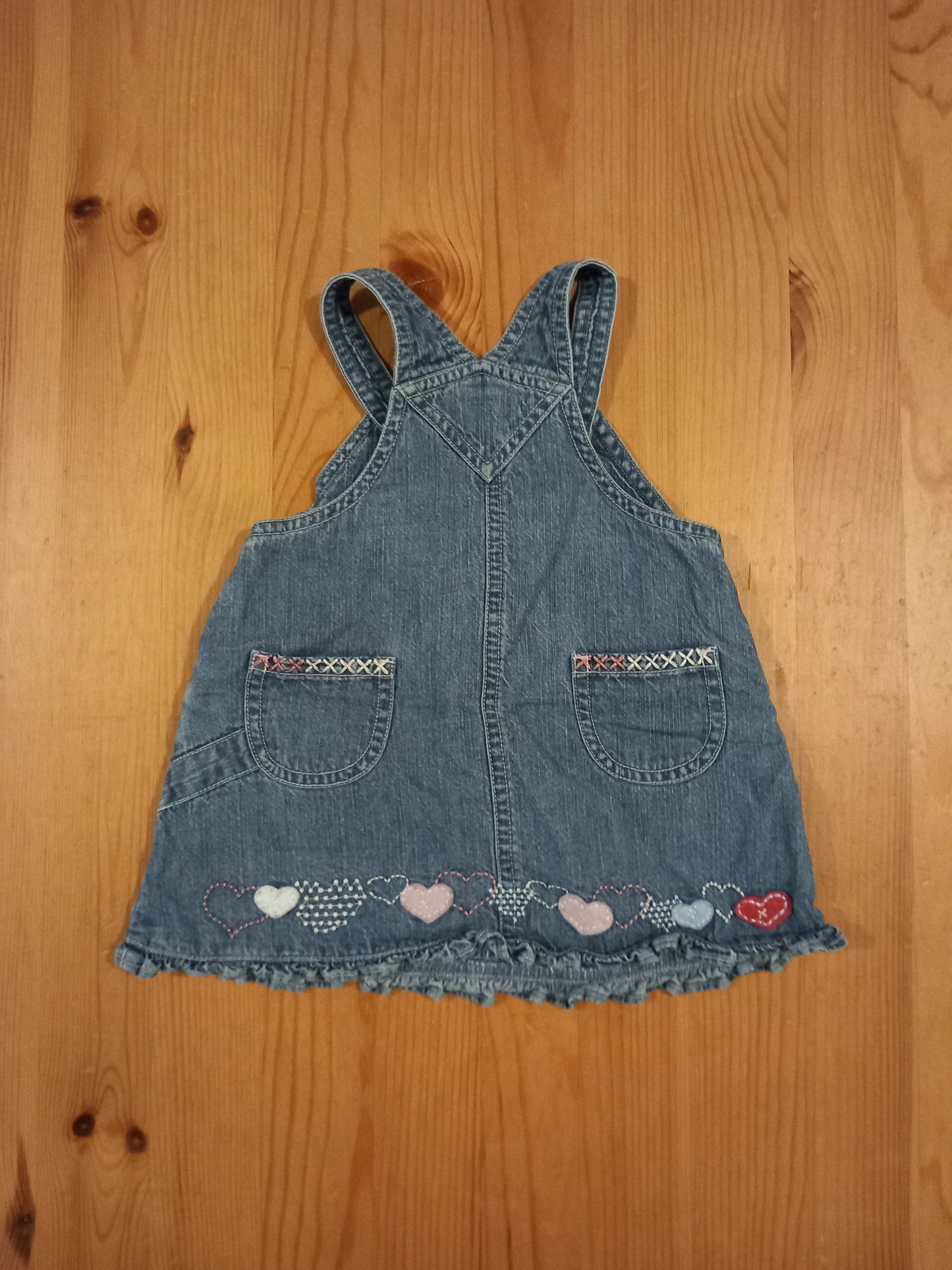 Denim Pictures Pinafore Dress - Girls 0-3 months - Next