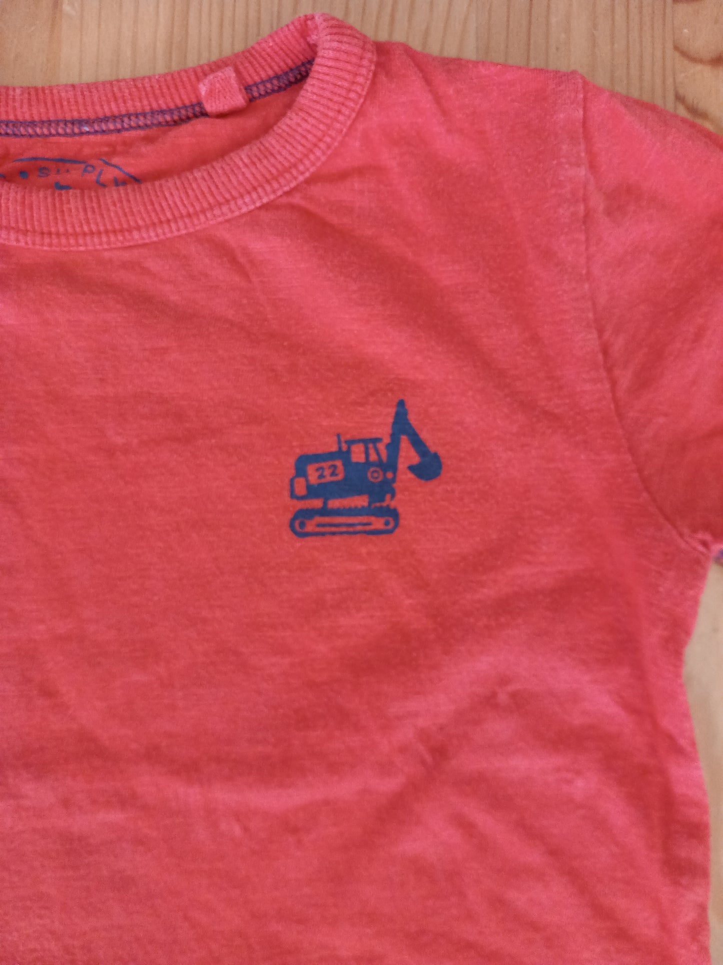 Red Digger T-Shirt - Boys 2-3 years - Next
